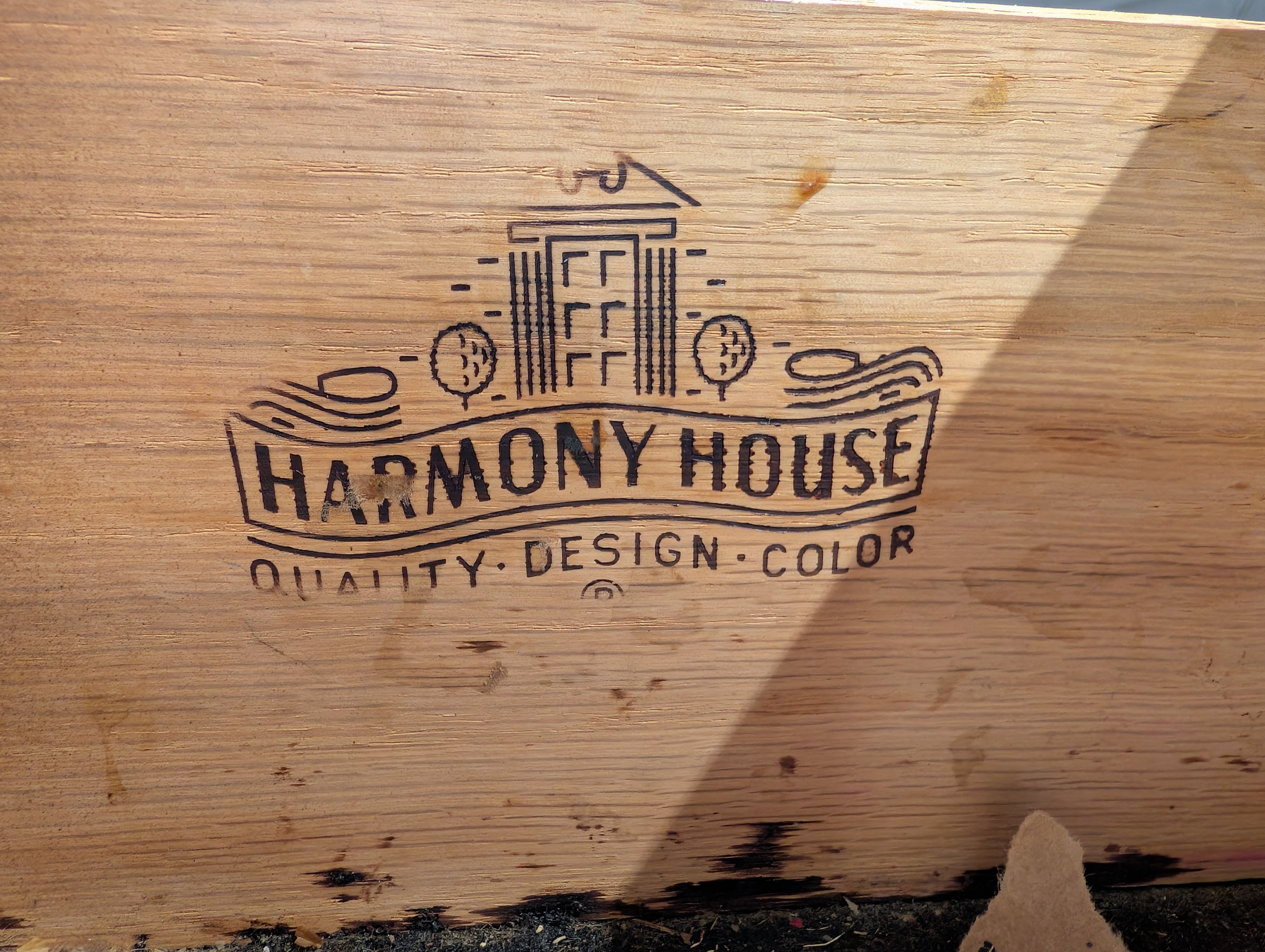 Harmony House Modern Wood Four-Drawer Chest with Tapered Legs