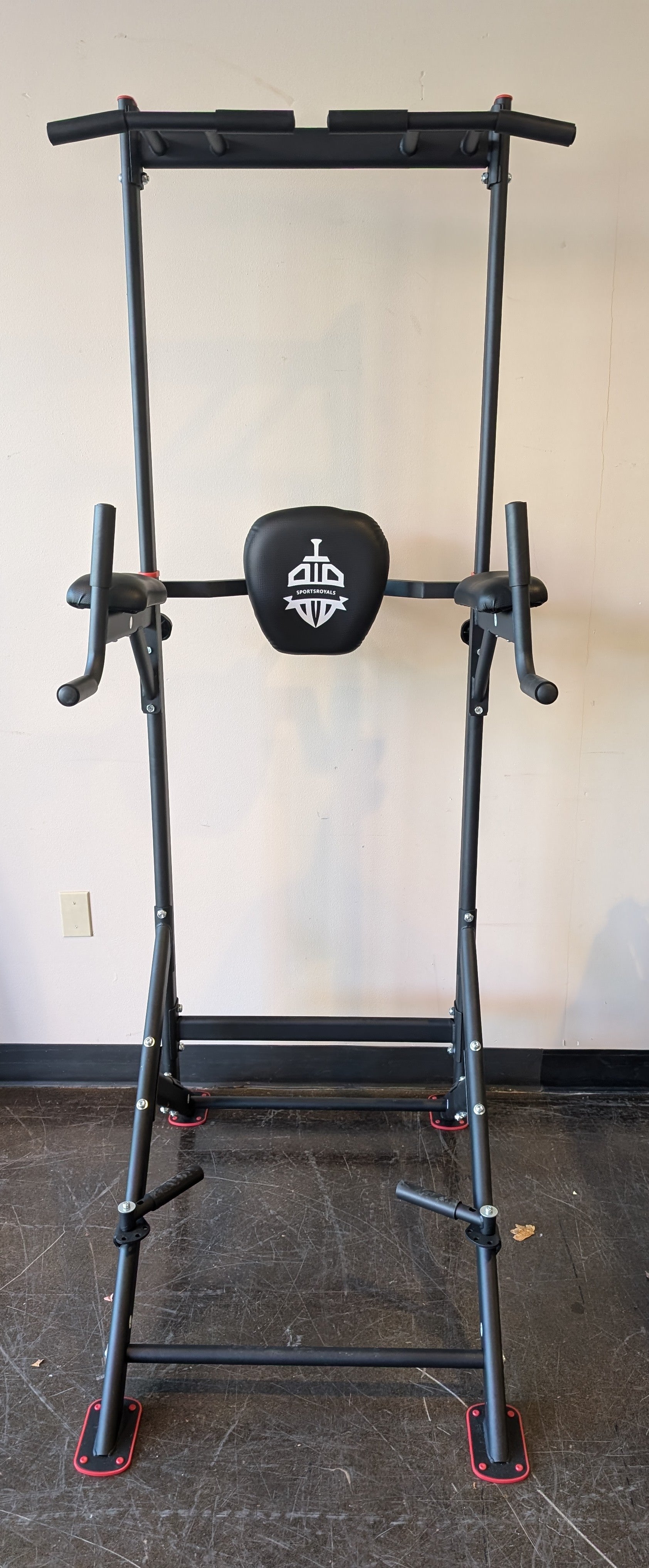 SPORTSROYALS FLYBIRD Adjustable Power Tower Dip Station with Bench