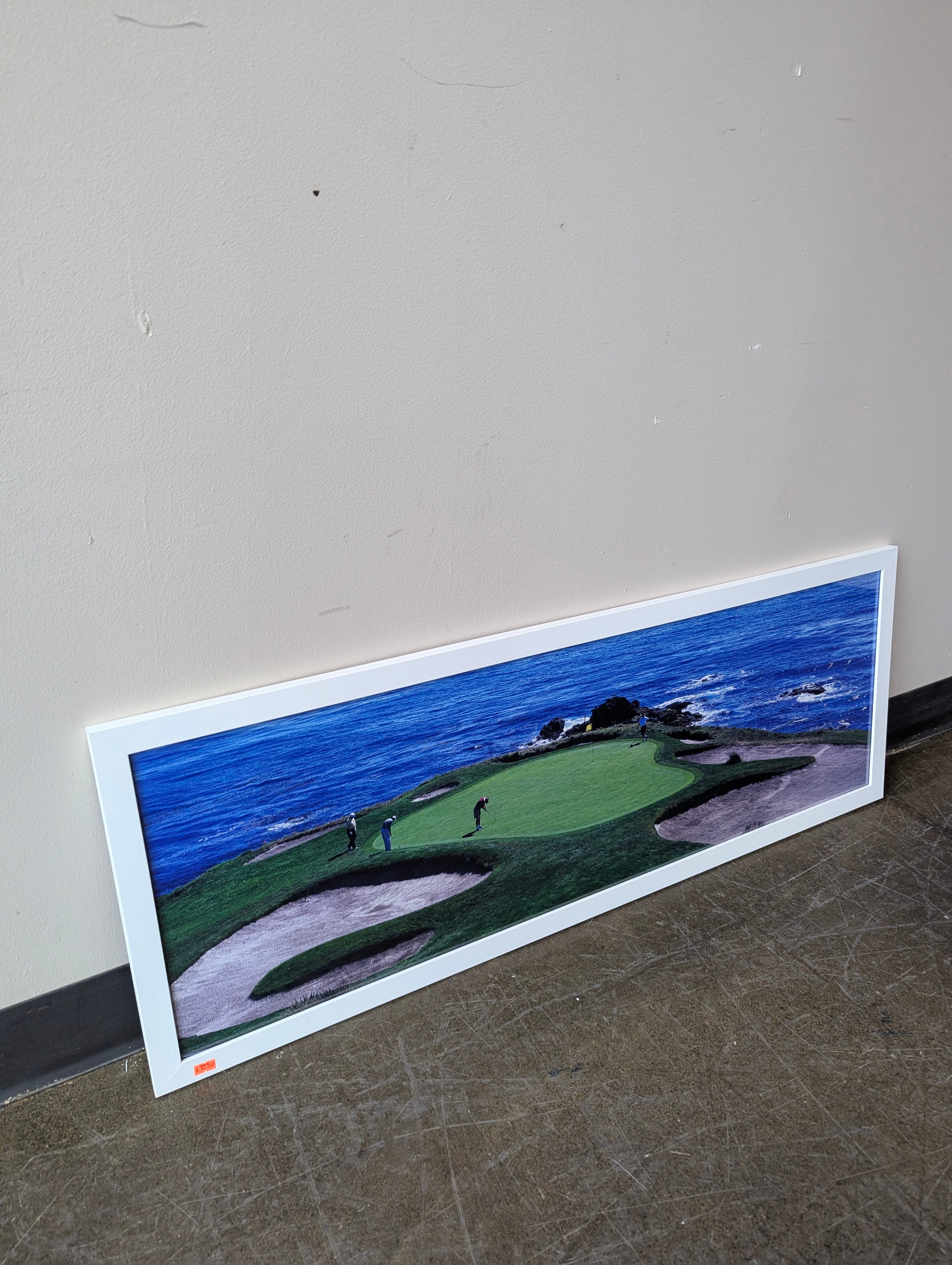 Scenic Coastal Golf Course Framed Print