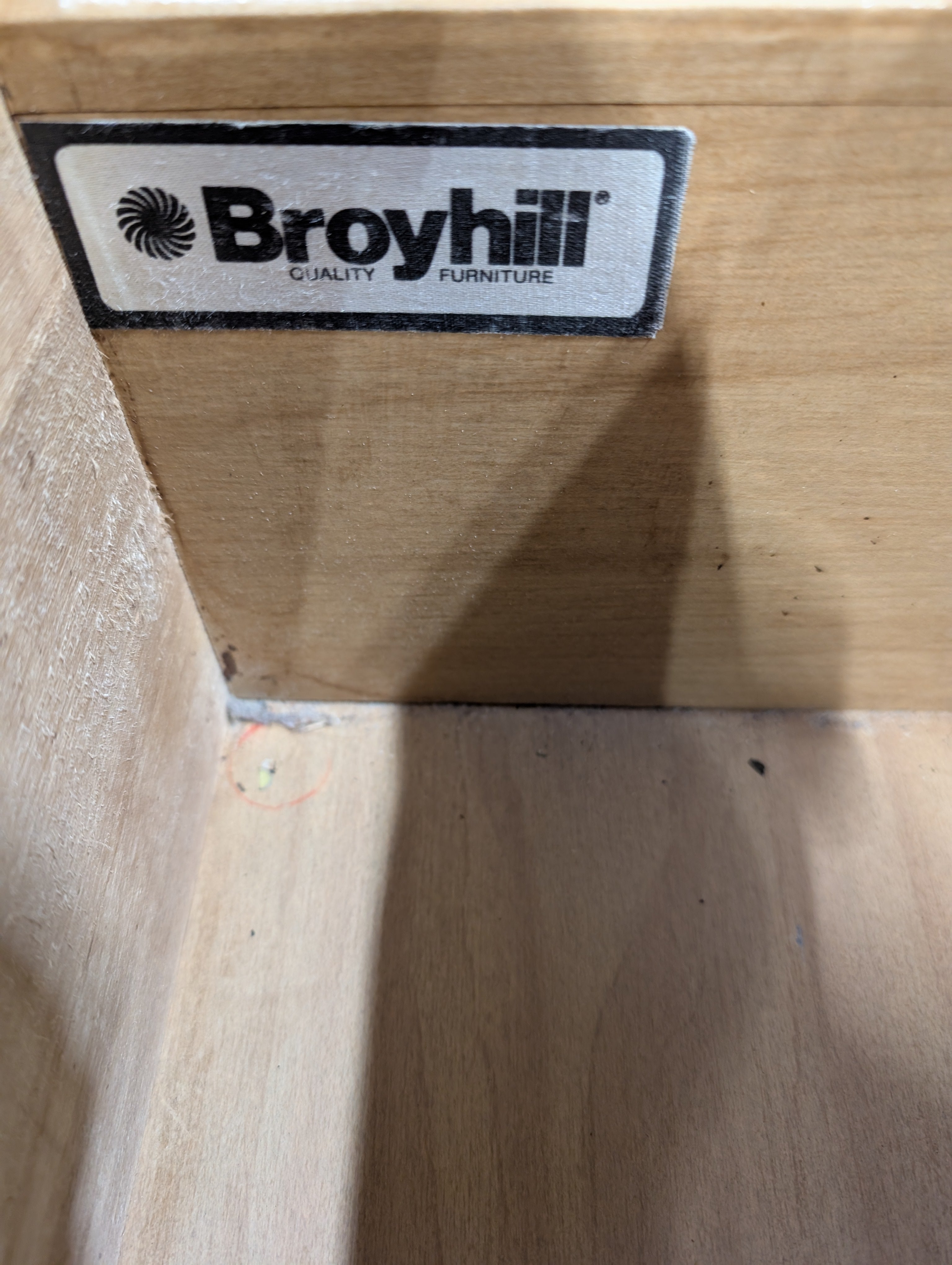Broyhill Wood Dresser with Five Drawers