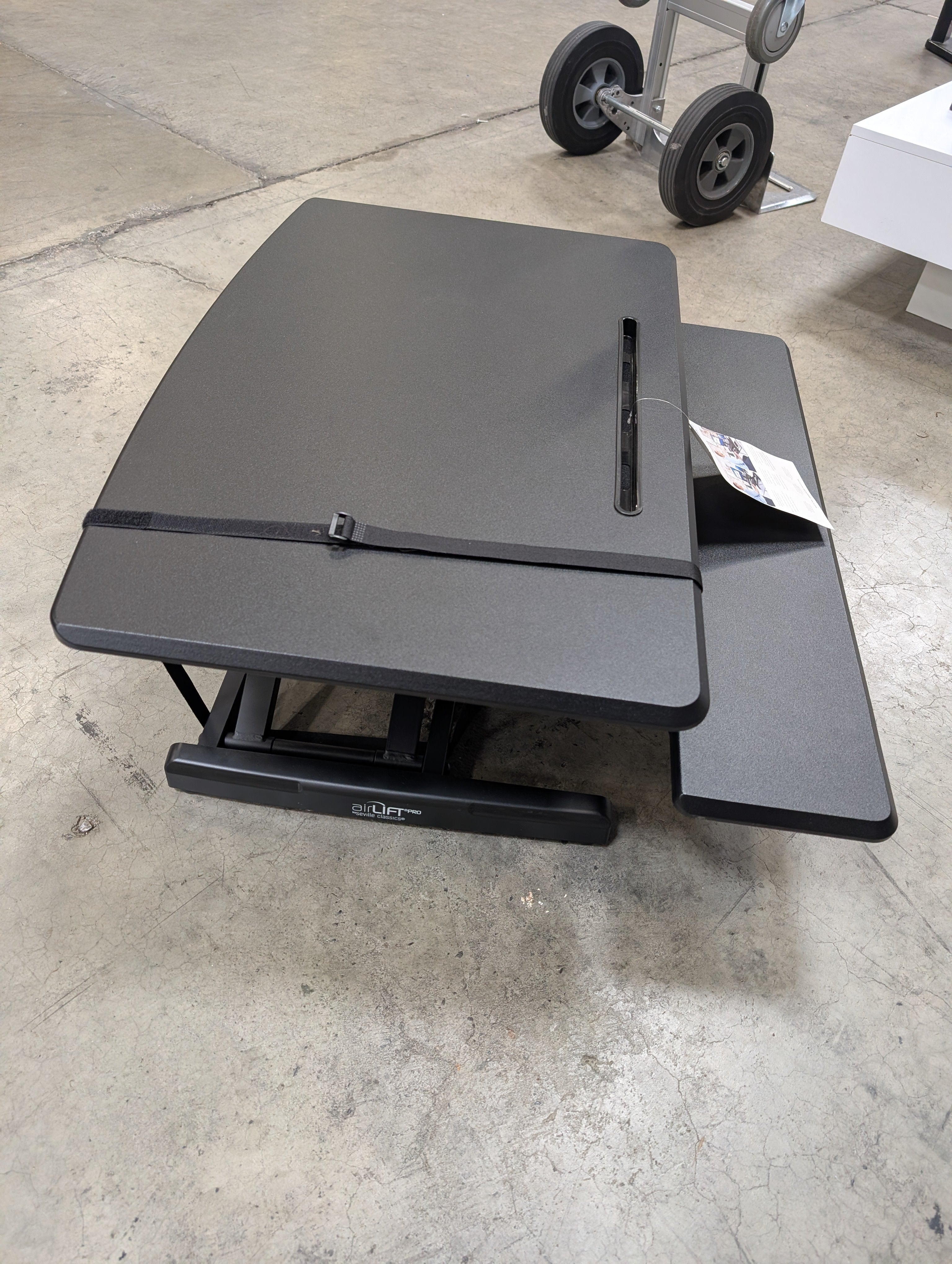 Adjustable Black Sit-Stand Airlift Pro workstation
