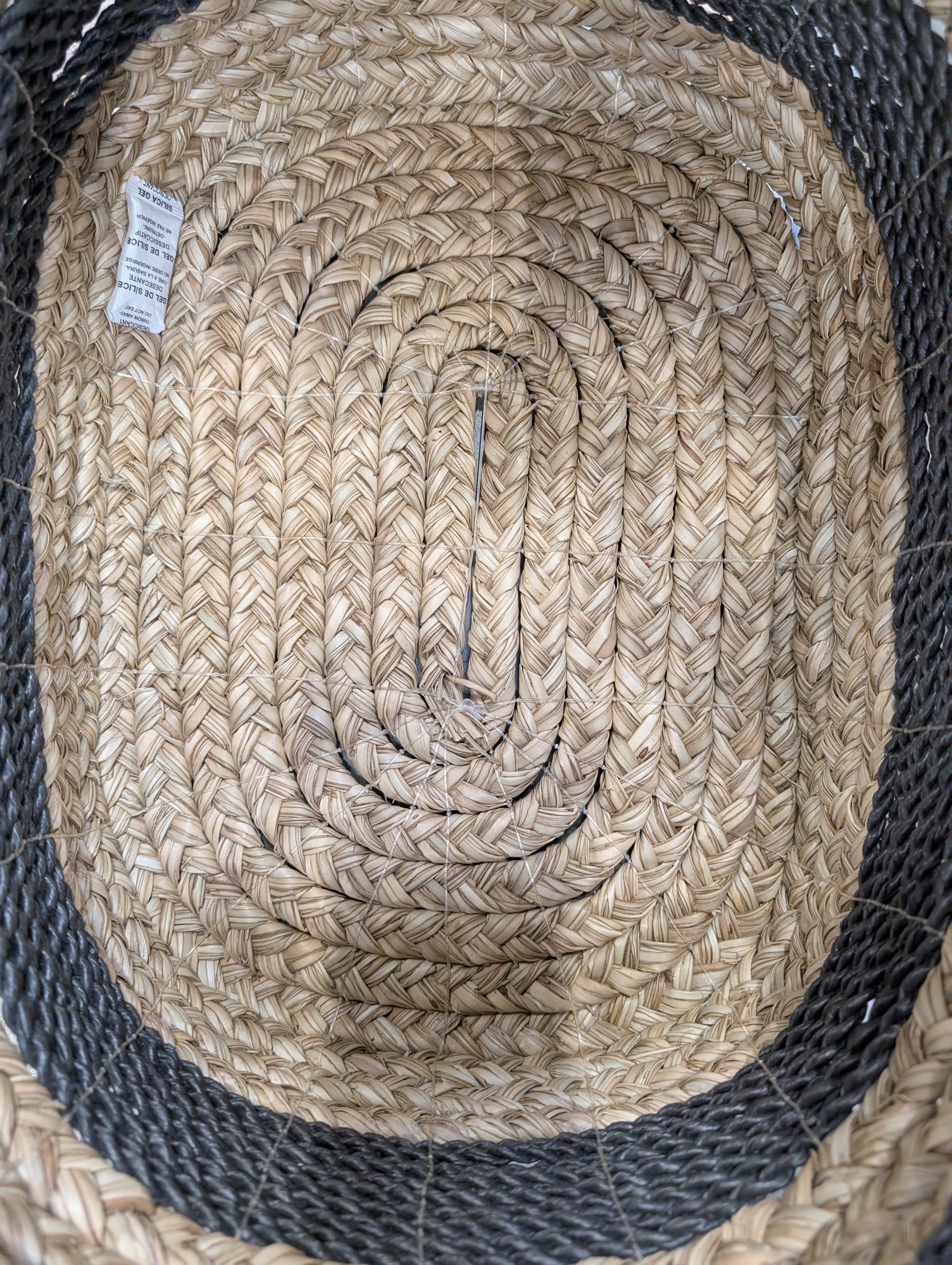 Two-Tone Woven Crate&Barrel Baskets Set of Three