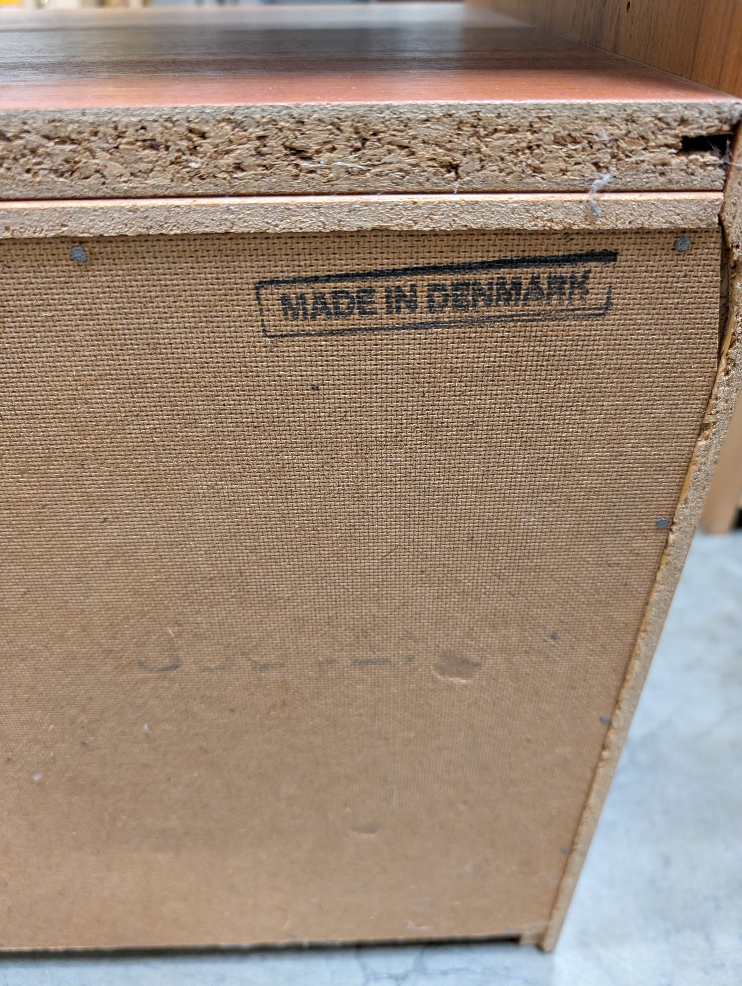 Made in Denmark Wooden Shelving Unit with Record Dividers