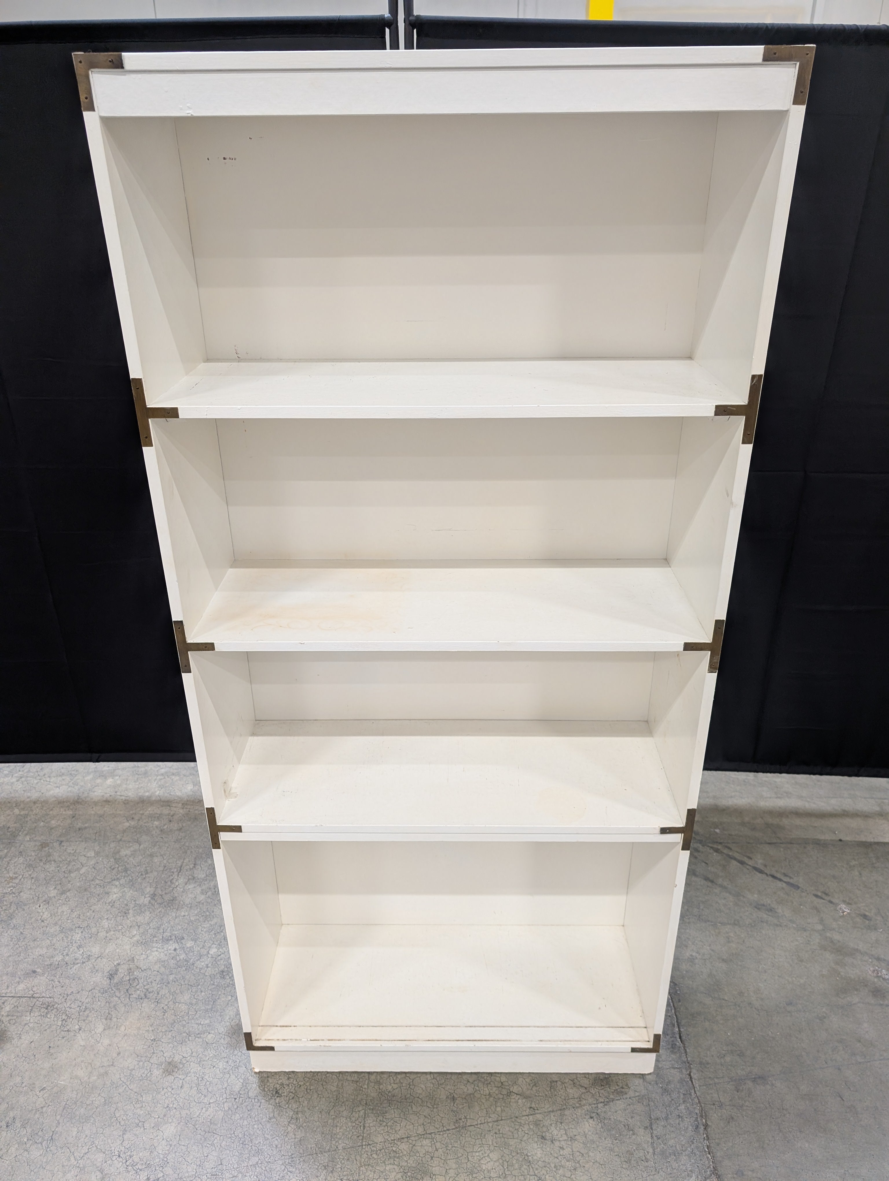 Used White Four-Shelf Bookcase