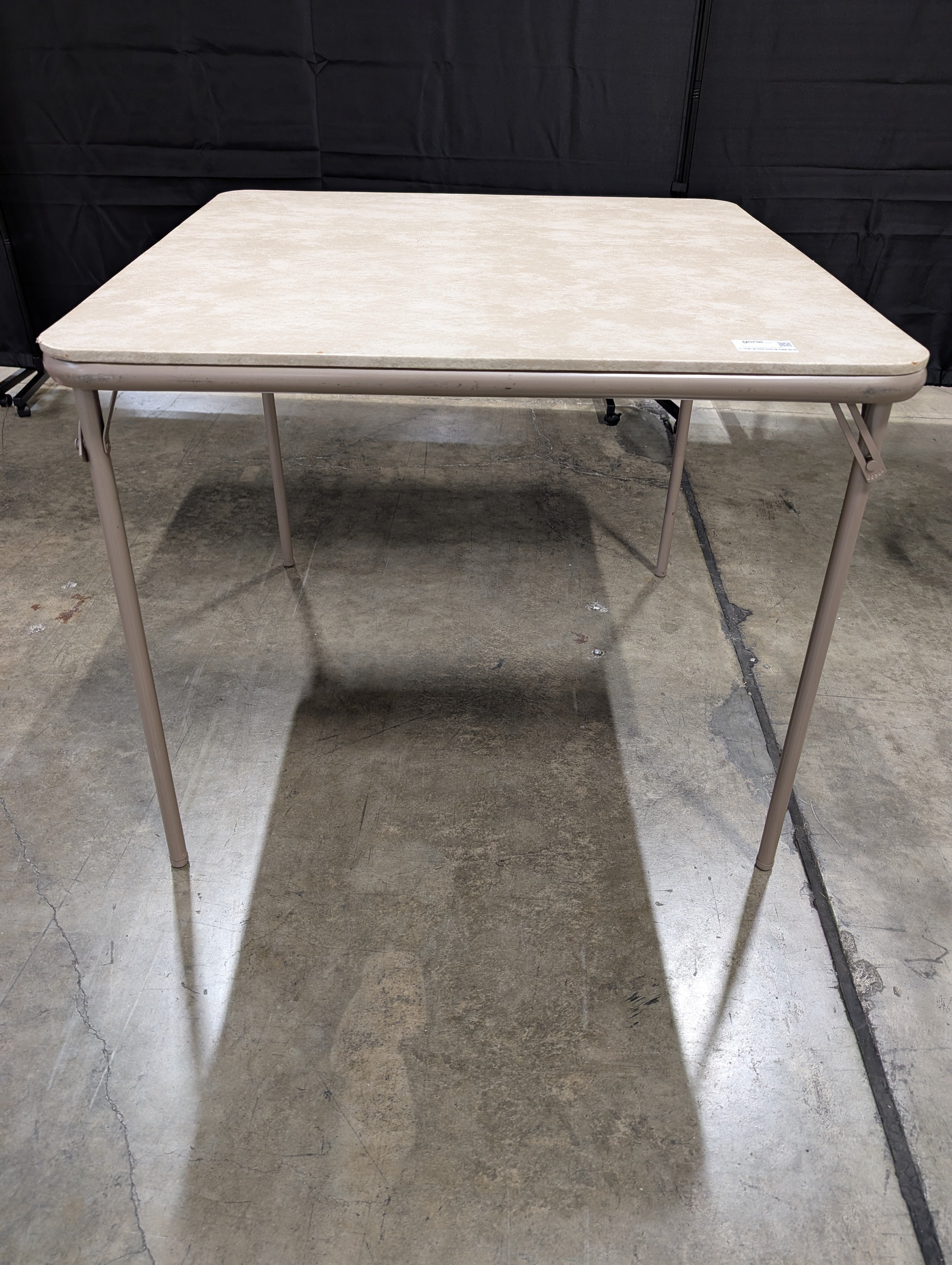 Practical Tan Rectangular Folding Table