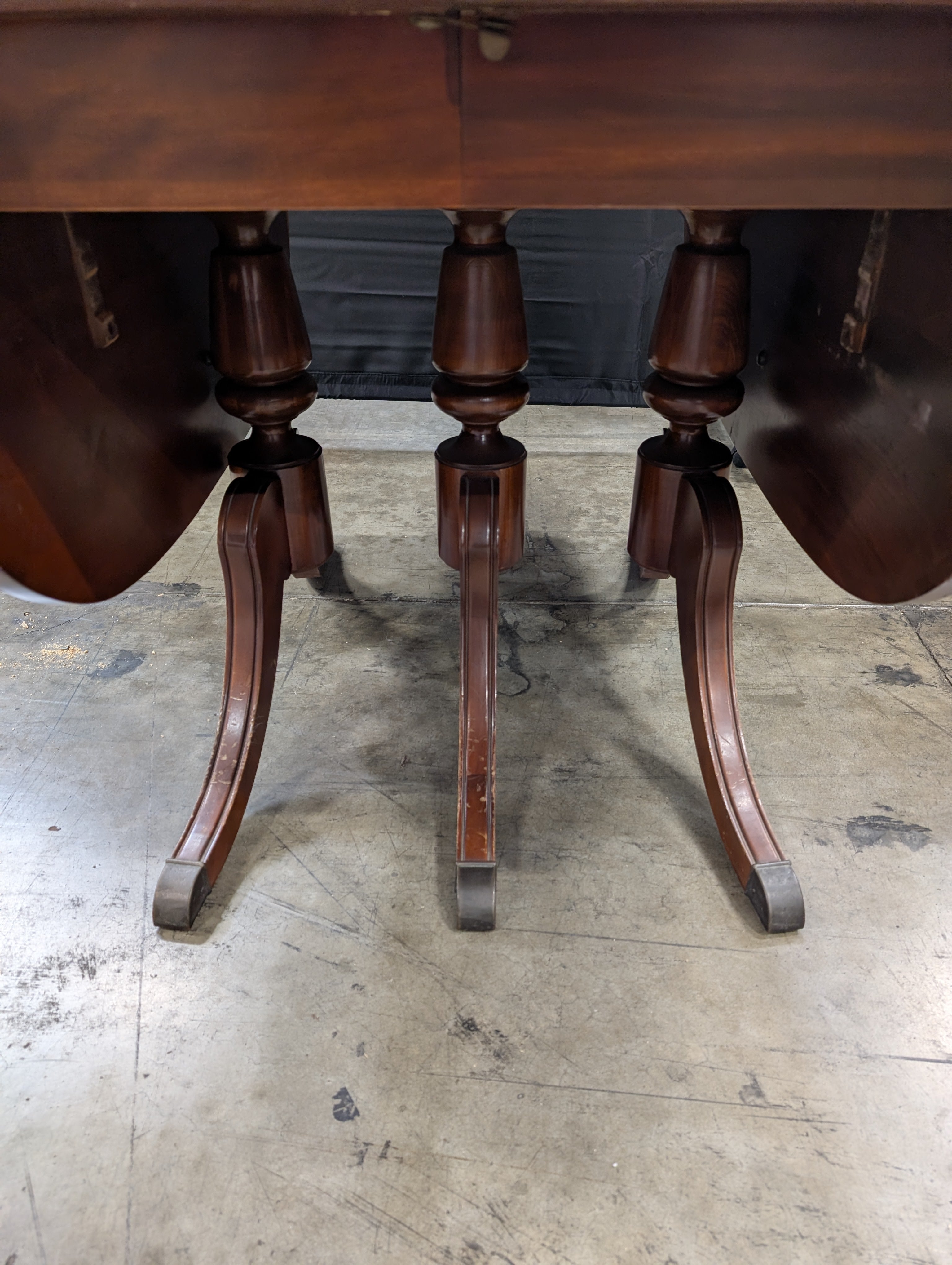 Classic Brown Wood Drop-Leaf Dining Table