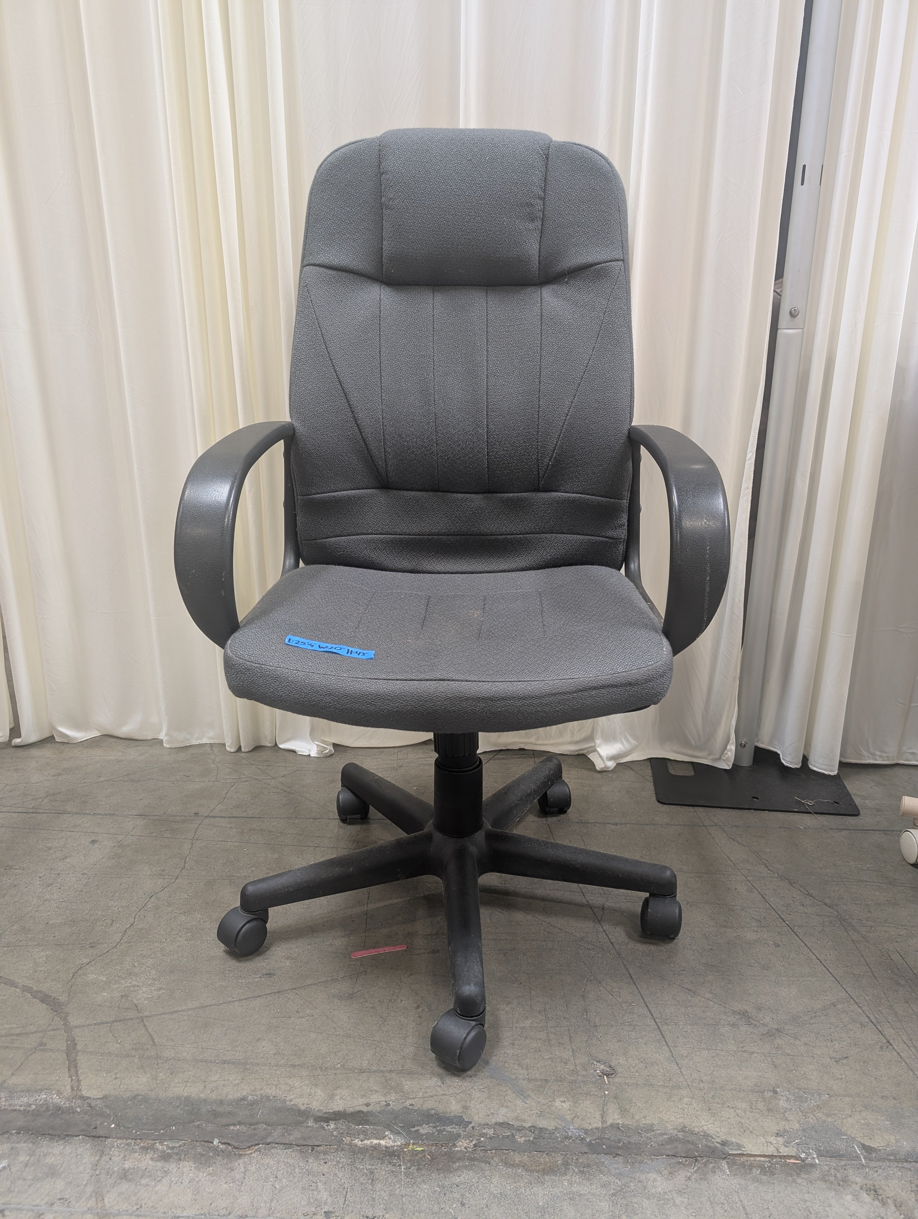 Ergonomic High-Back Office Chair in Grey Fabric