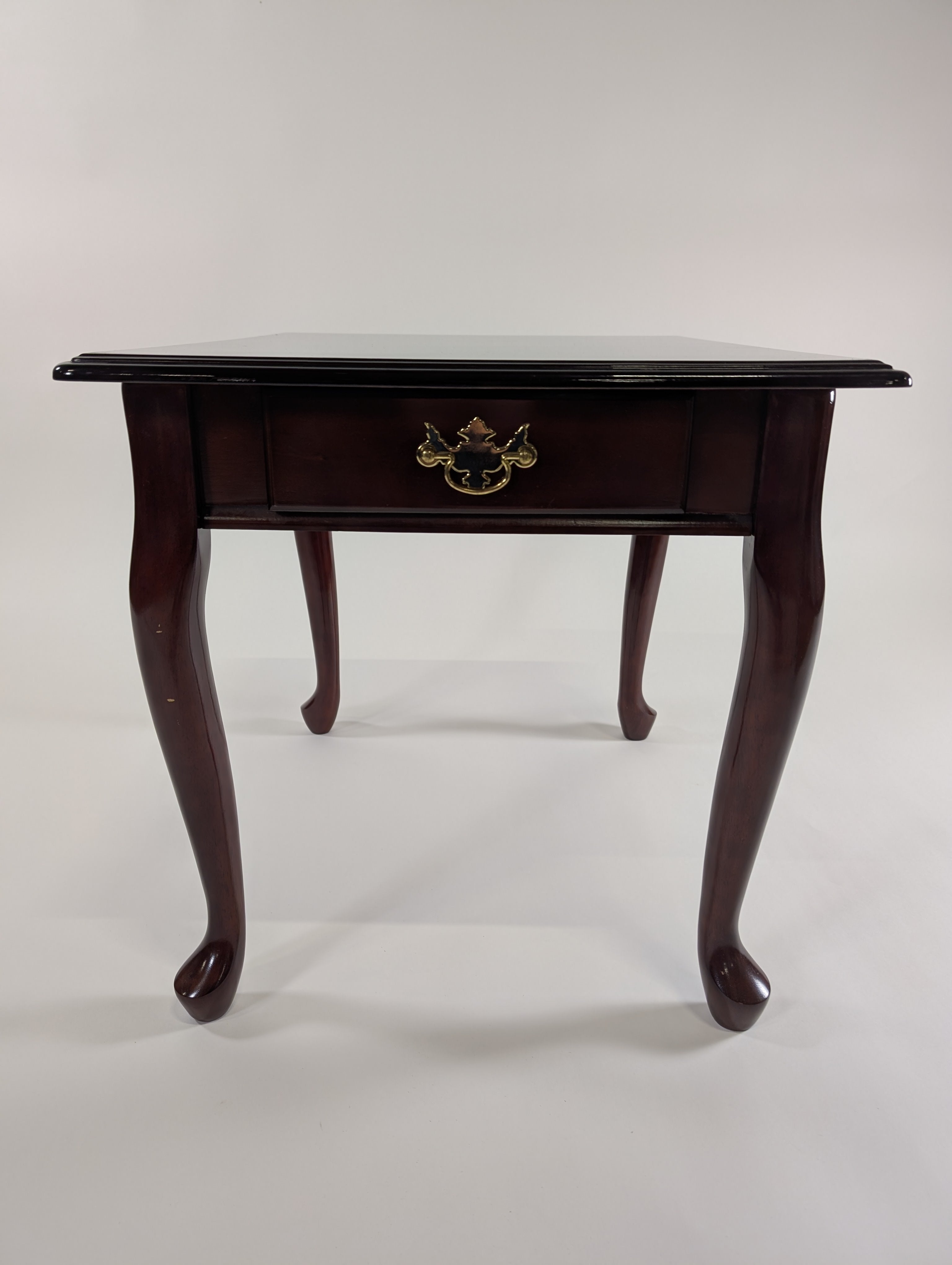 Traditional Dark Wood Side Table
