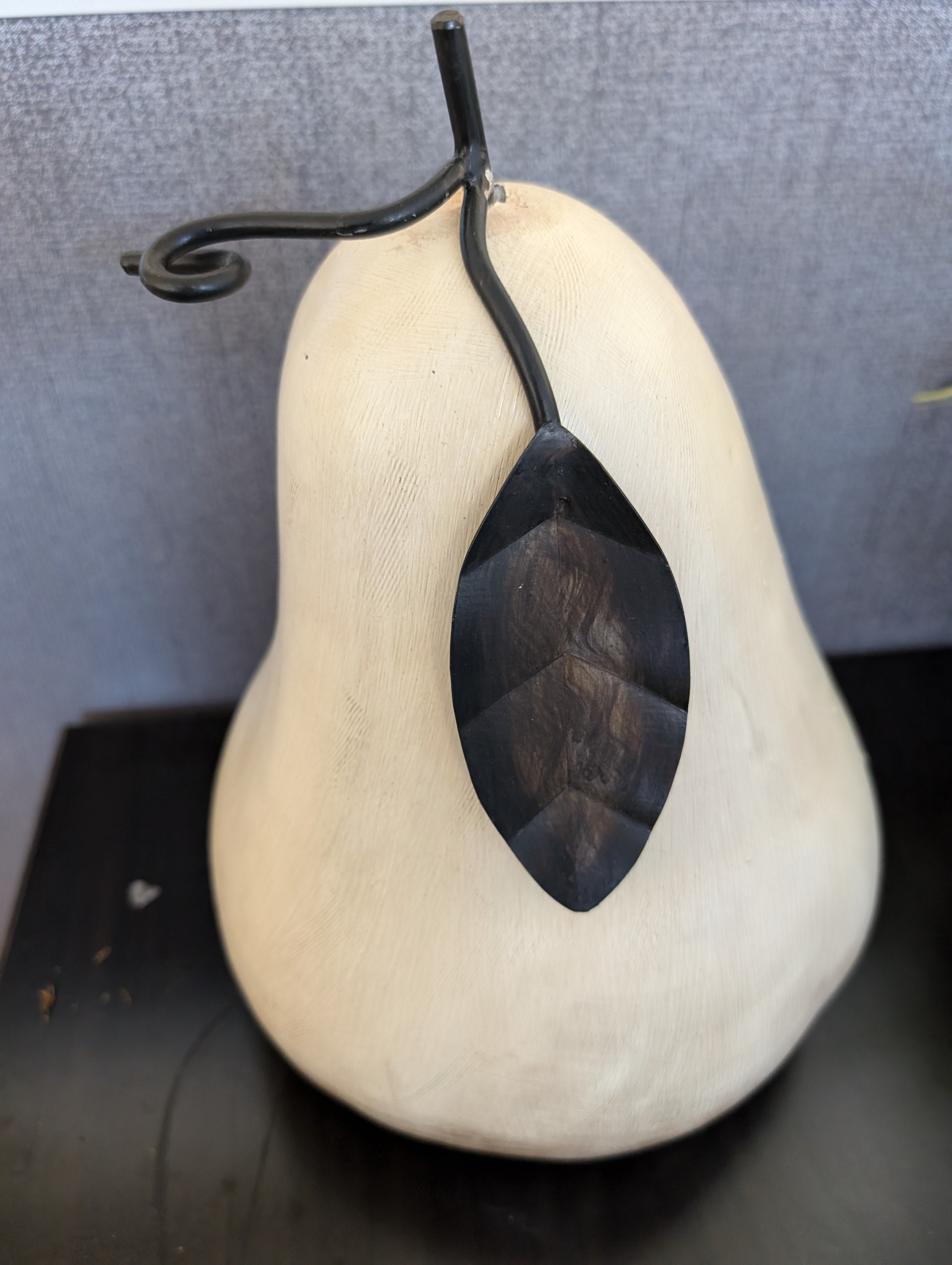 Large Rustic Pear Decorative Figurine