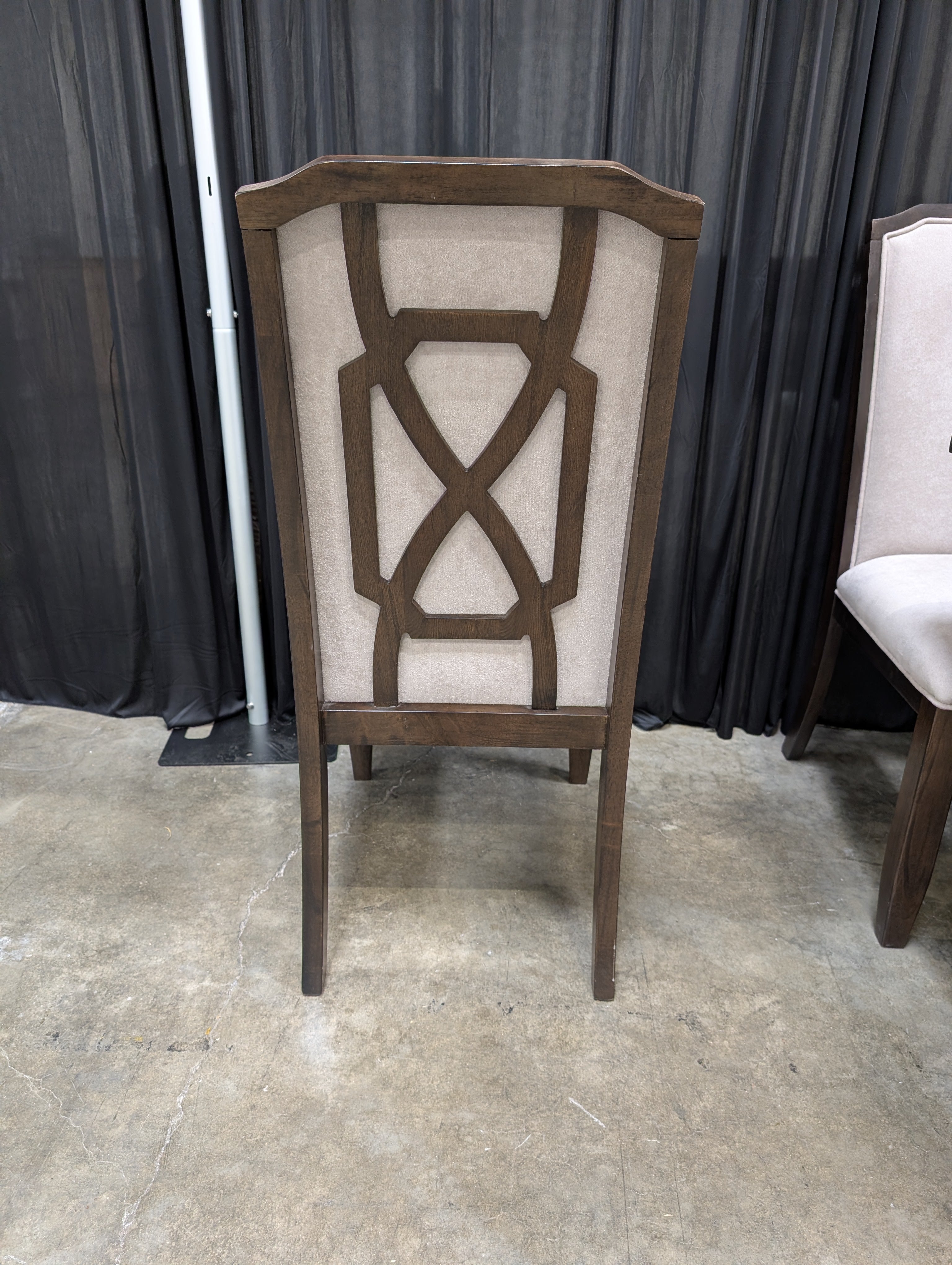 Ashley Zimbroni 10 Piece Dining Set, 96 Inch Extension Trestle Table with 7 Fretwork Side Chairs and 2 Nailhead Host Chairs
