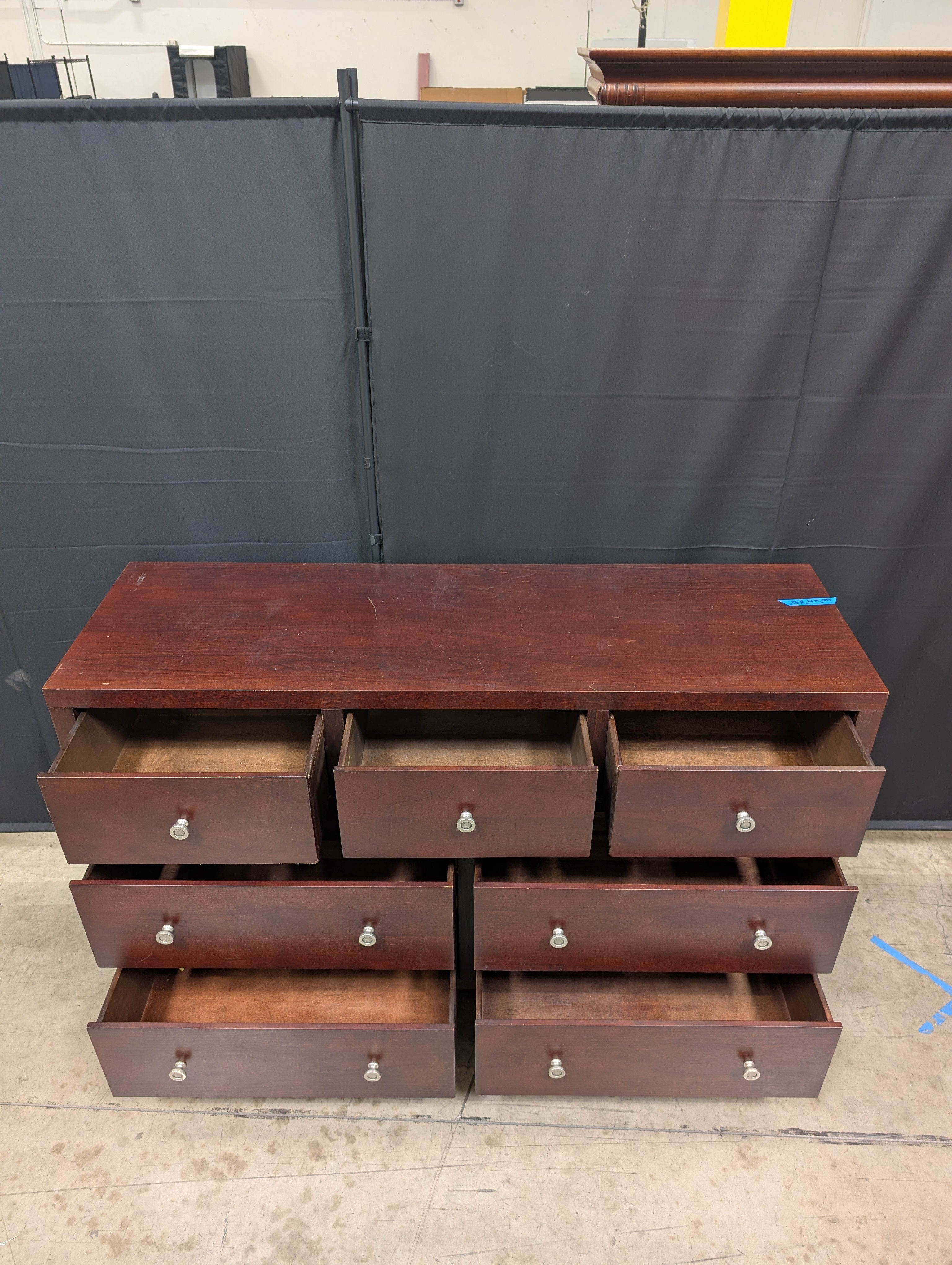 Zocalo furniture Espresso Seven-Drawer Chest of Drawers