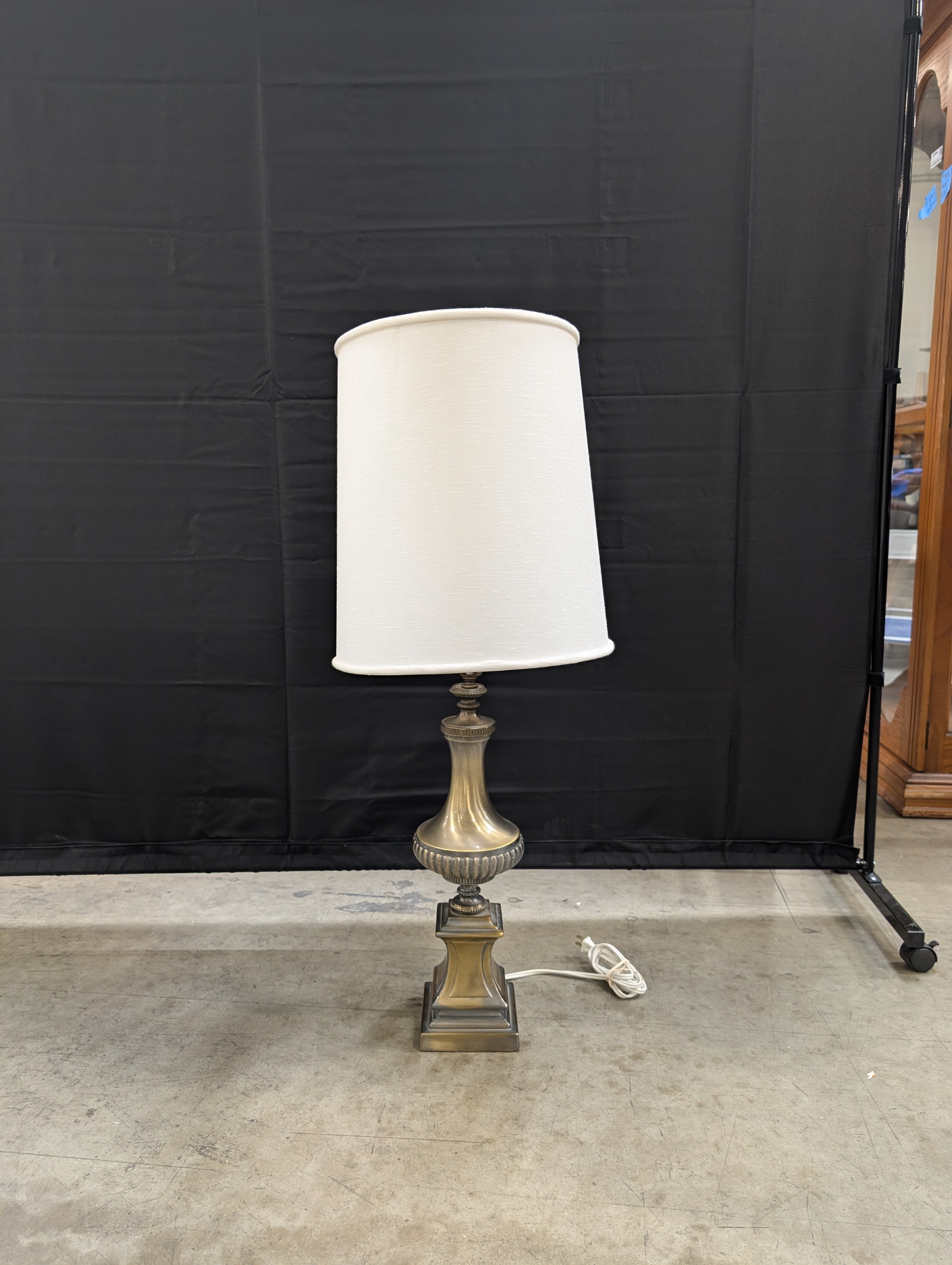 Hollywood Regency Brass Table Lamp