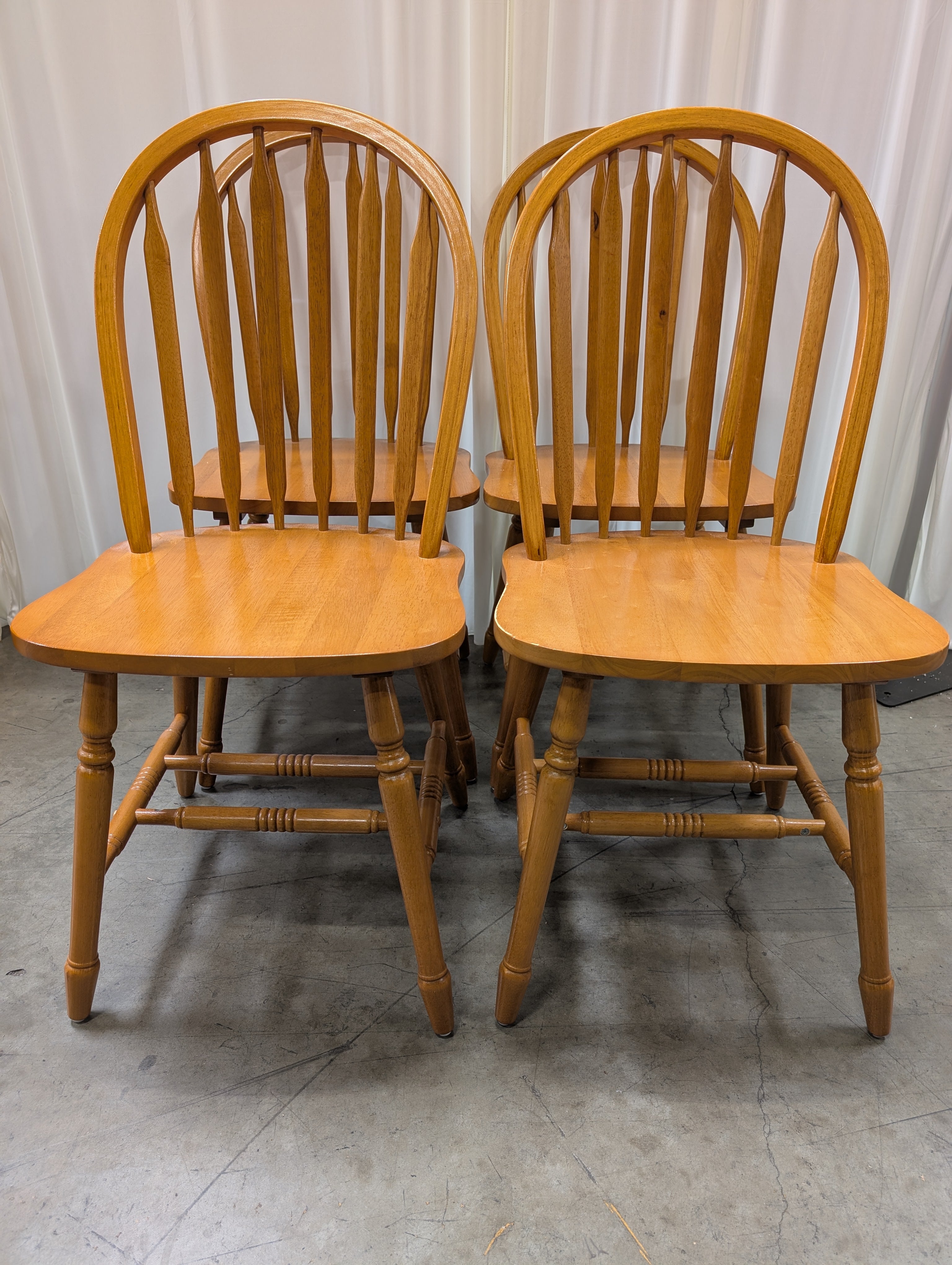 Arrow-Back Windsor-Style Dining Chairs