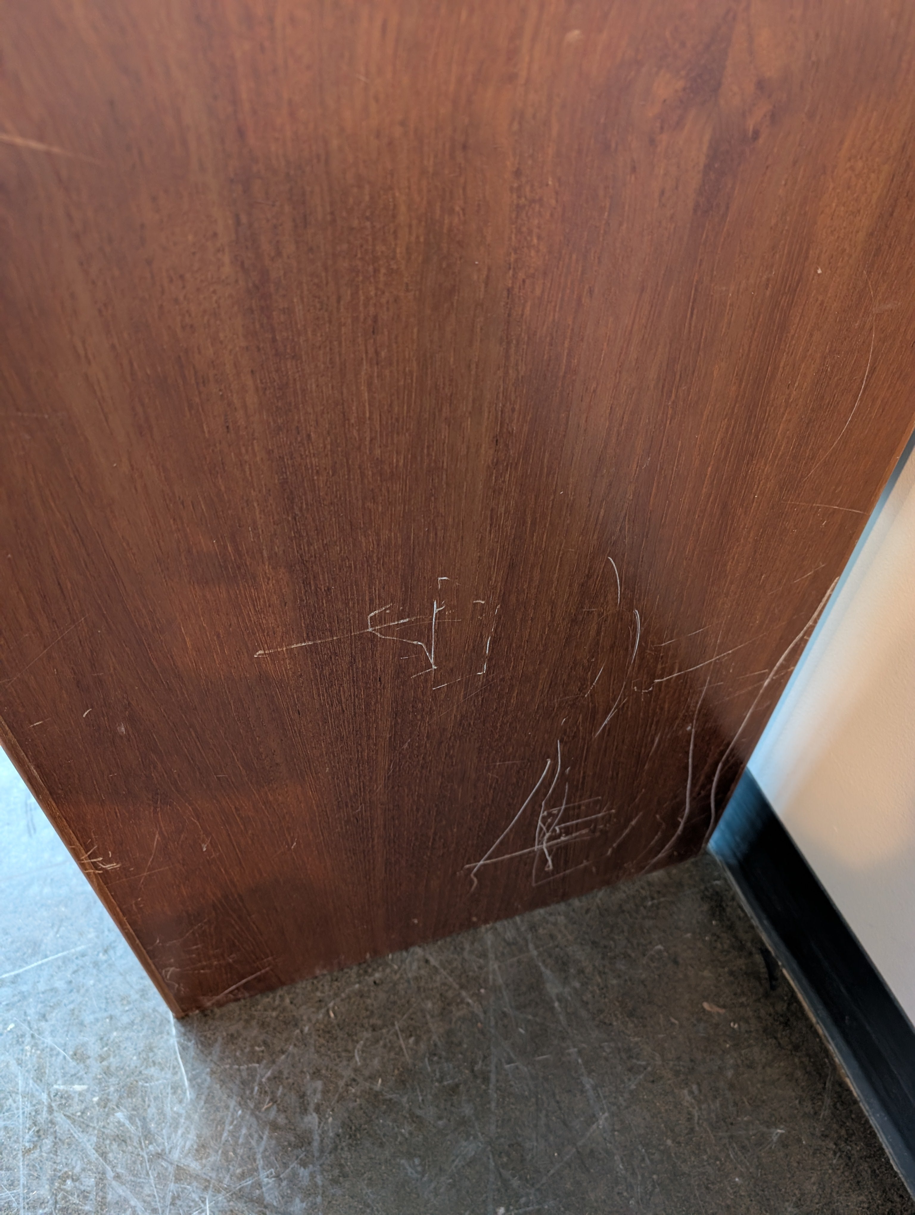 Warm Toned Wood Console Desk