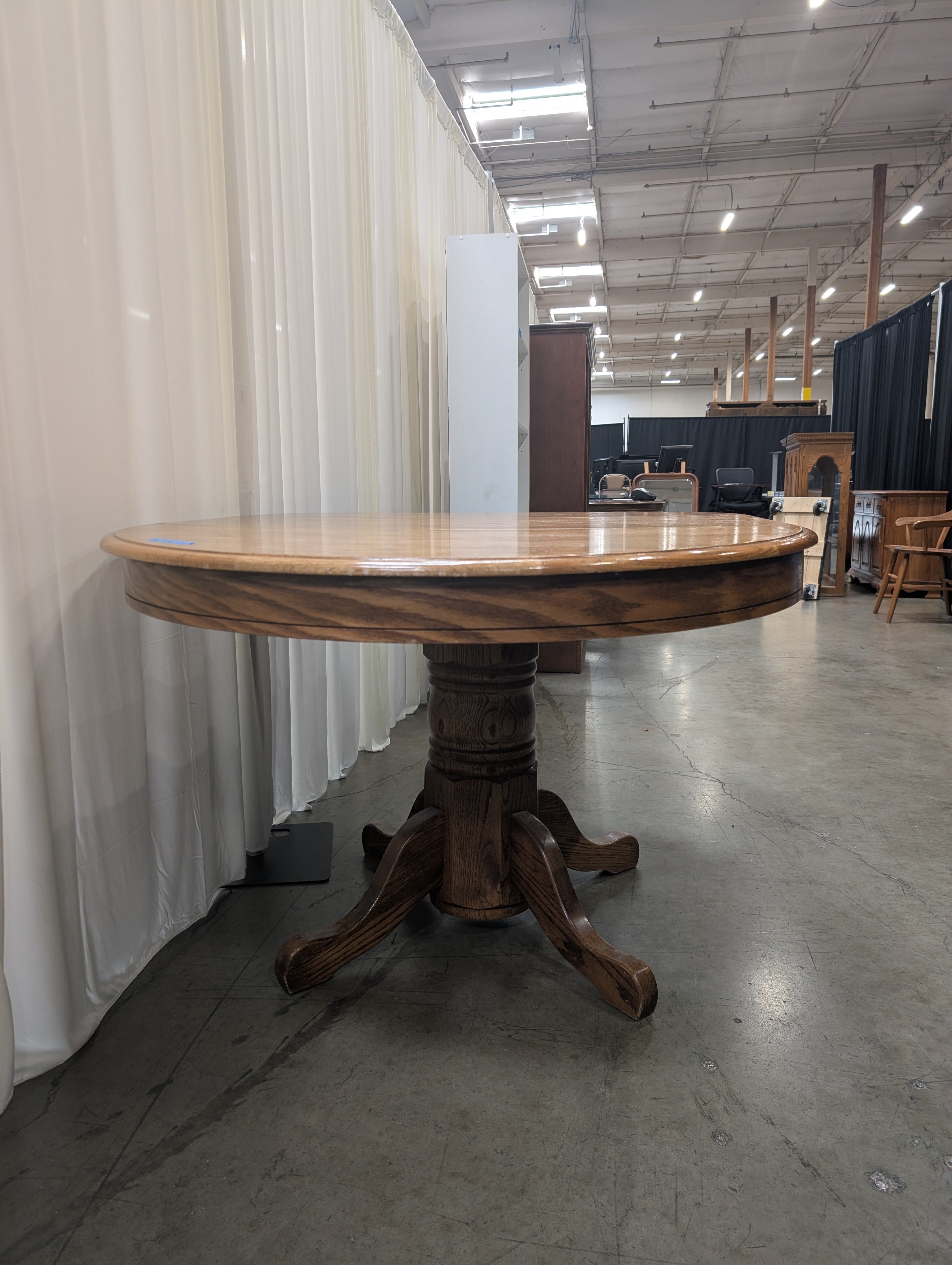 Oval Honey Oak Dining Table