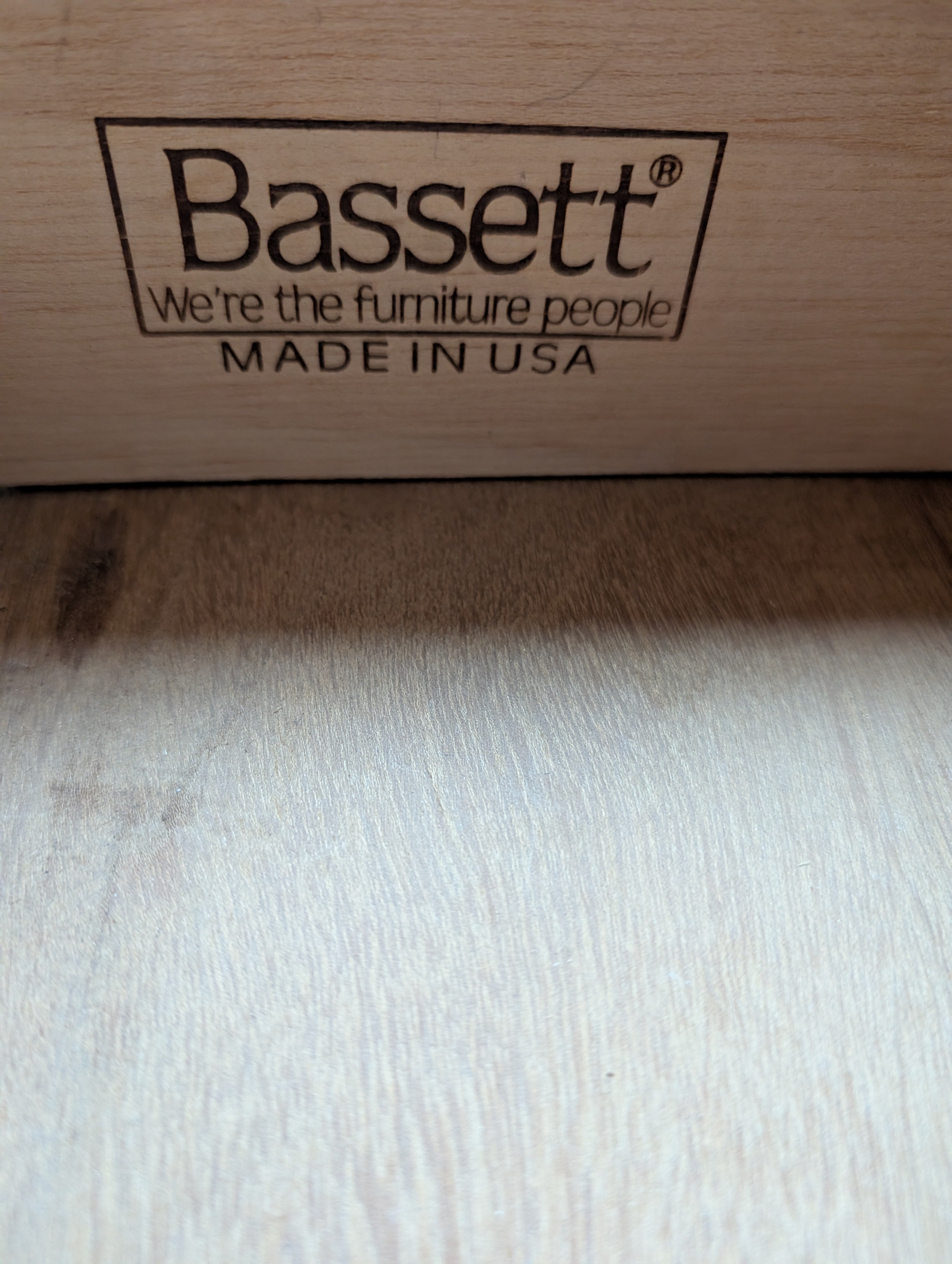 Sturdy Mission Style Oak Wood Bassett Chest of Drawers