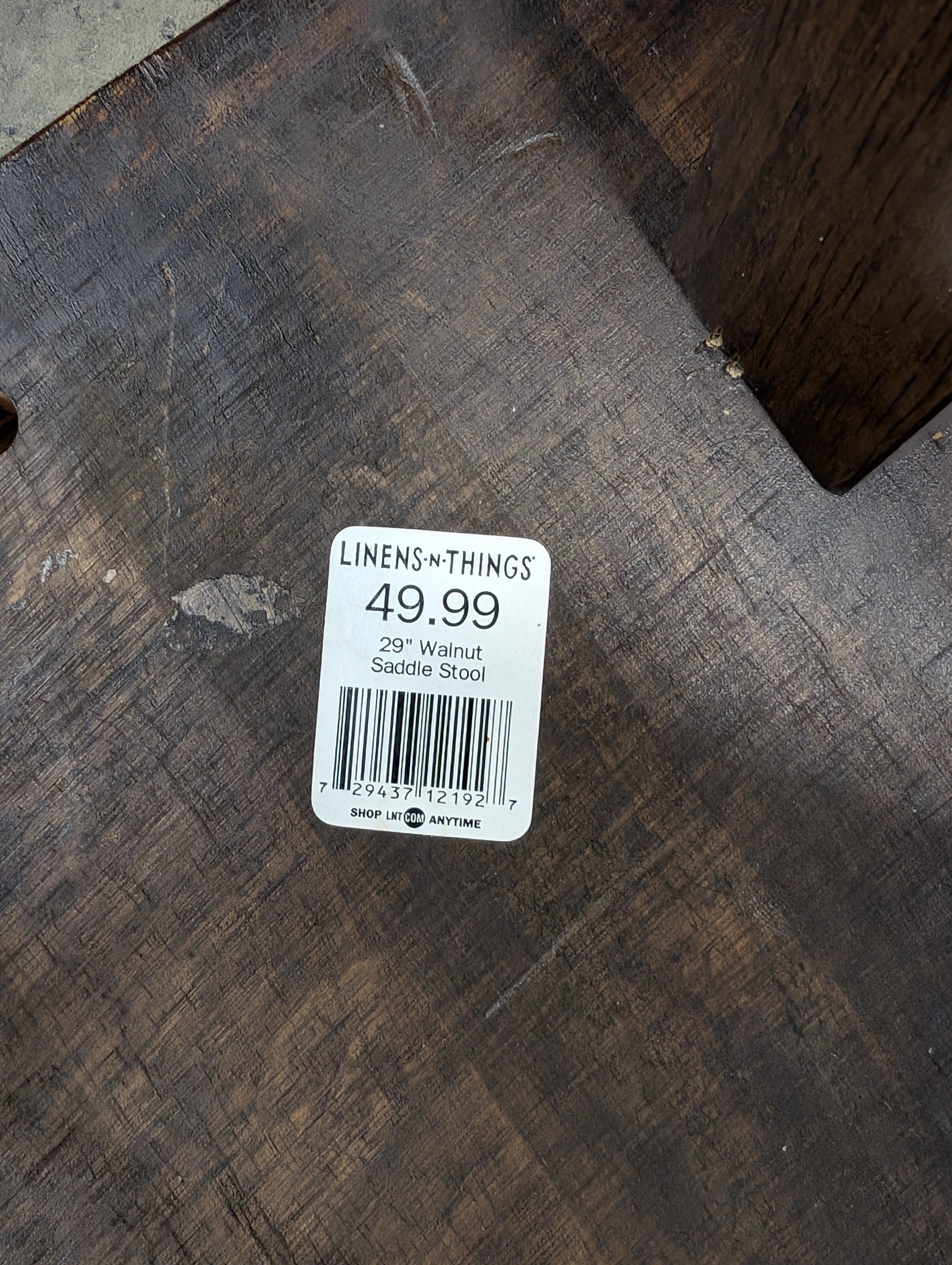 Rustic Solid Wood Linens and things Counter Stool