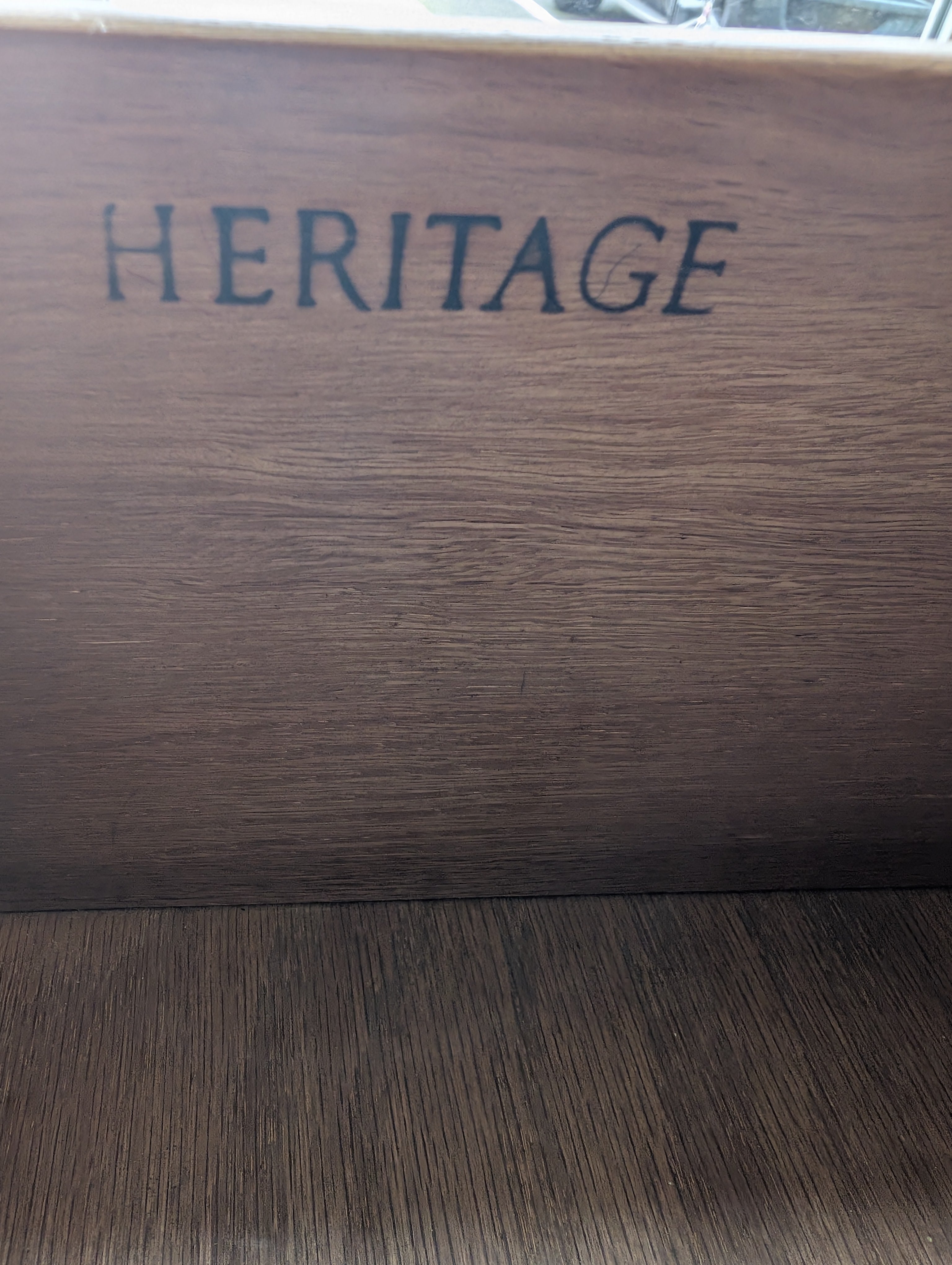 Heritage Neoclassical Wood Side Table with Drawer