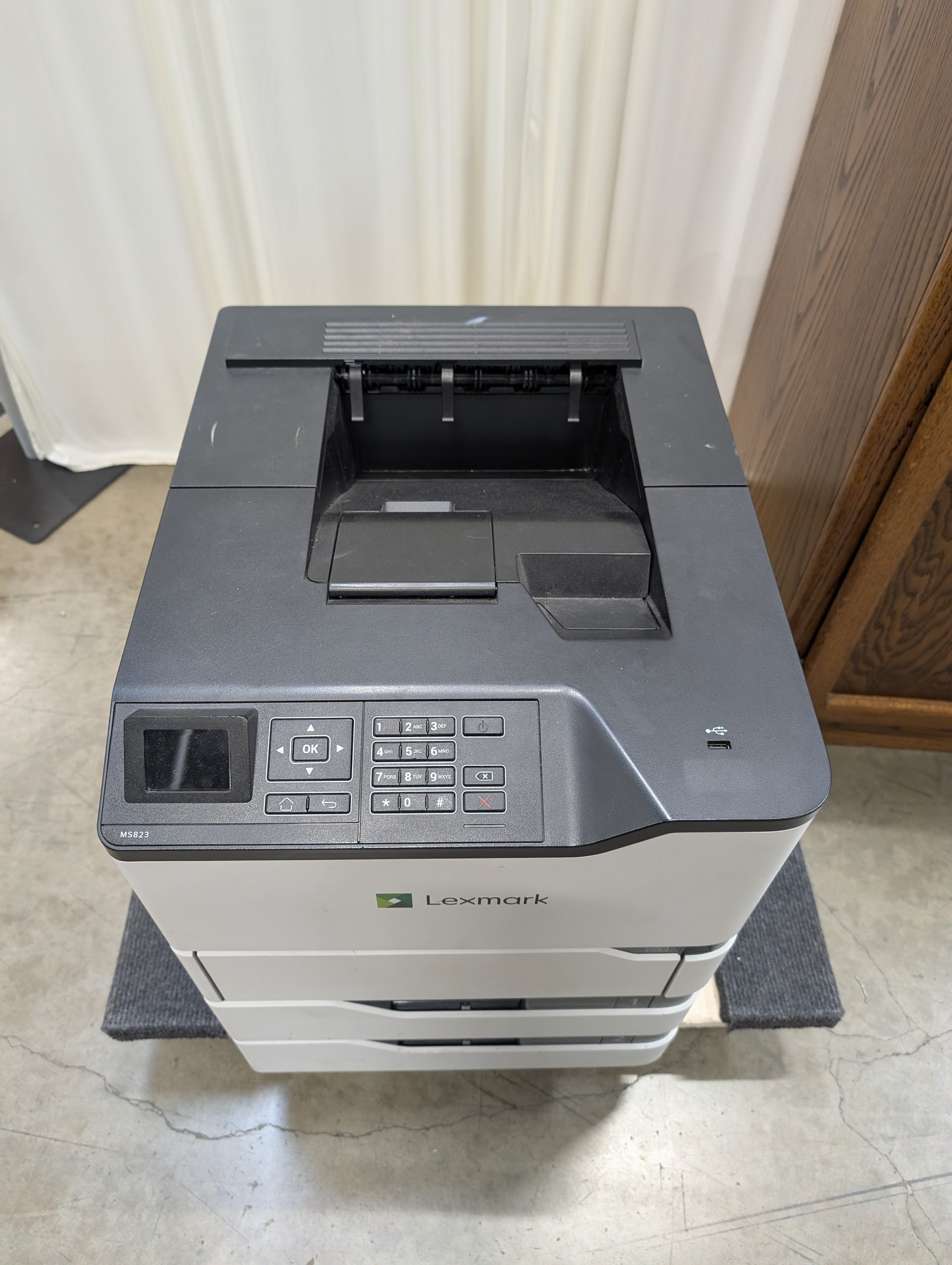 Lexmark MS823 Laser Printer with Dual Trays