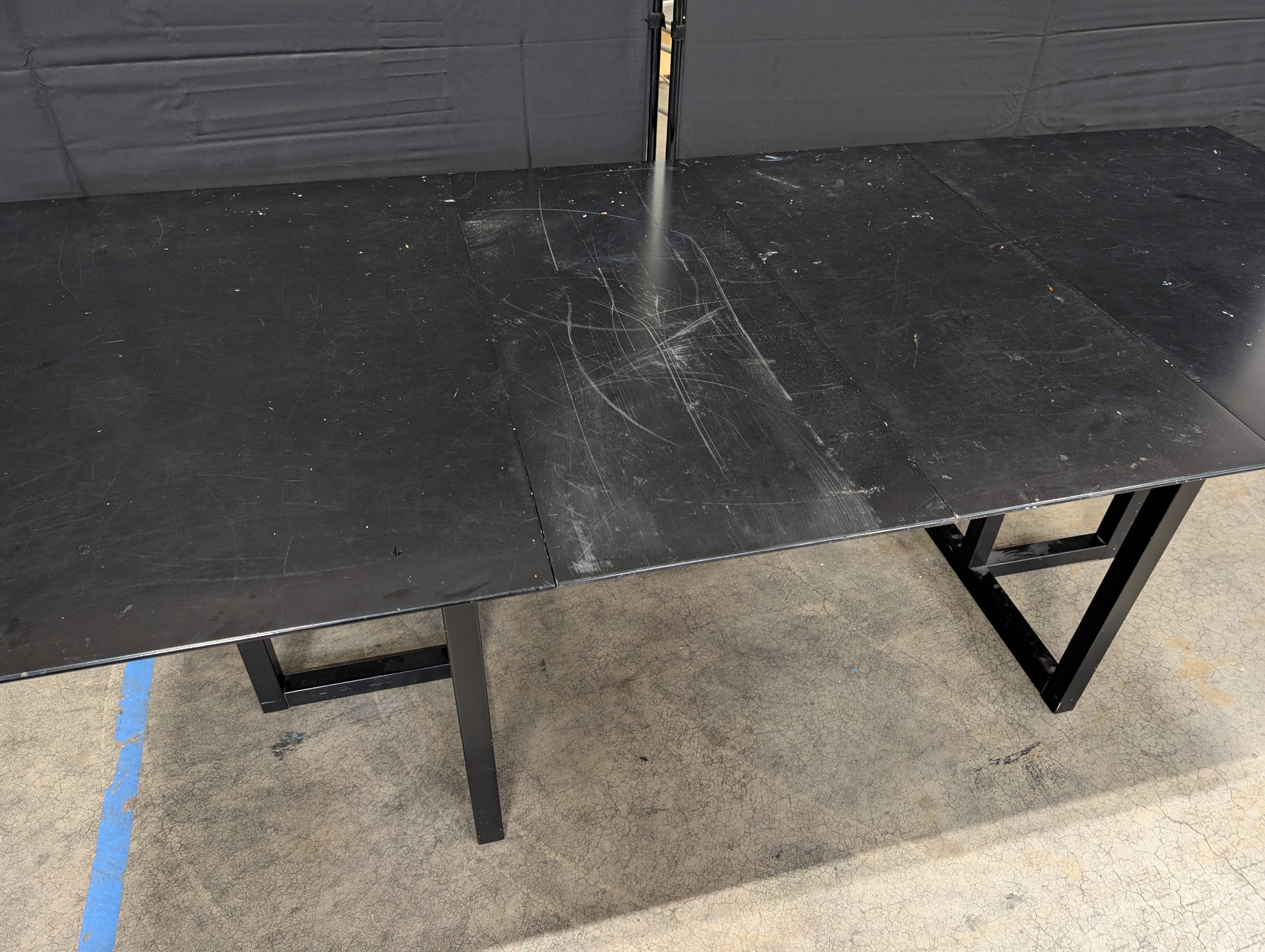 Used Black Rectangular Dining table