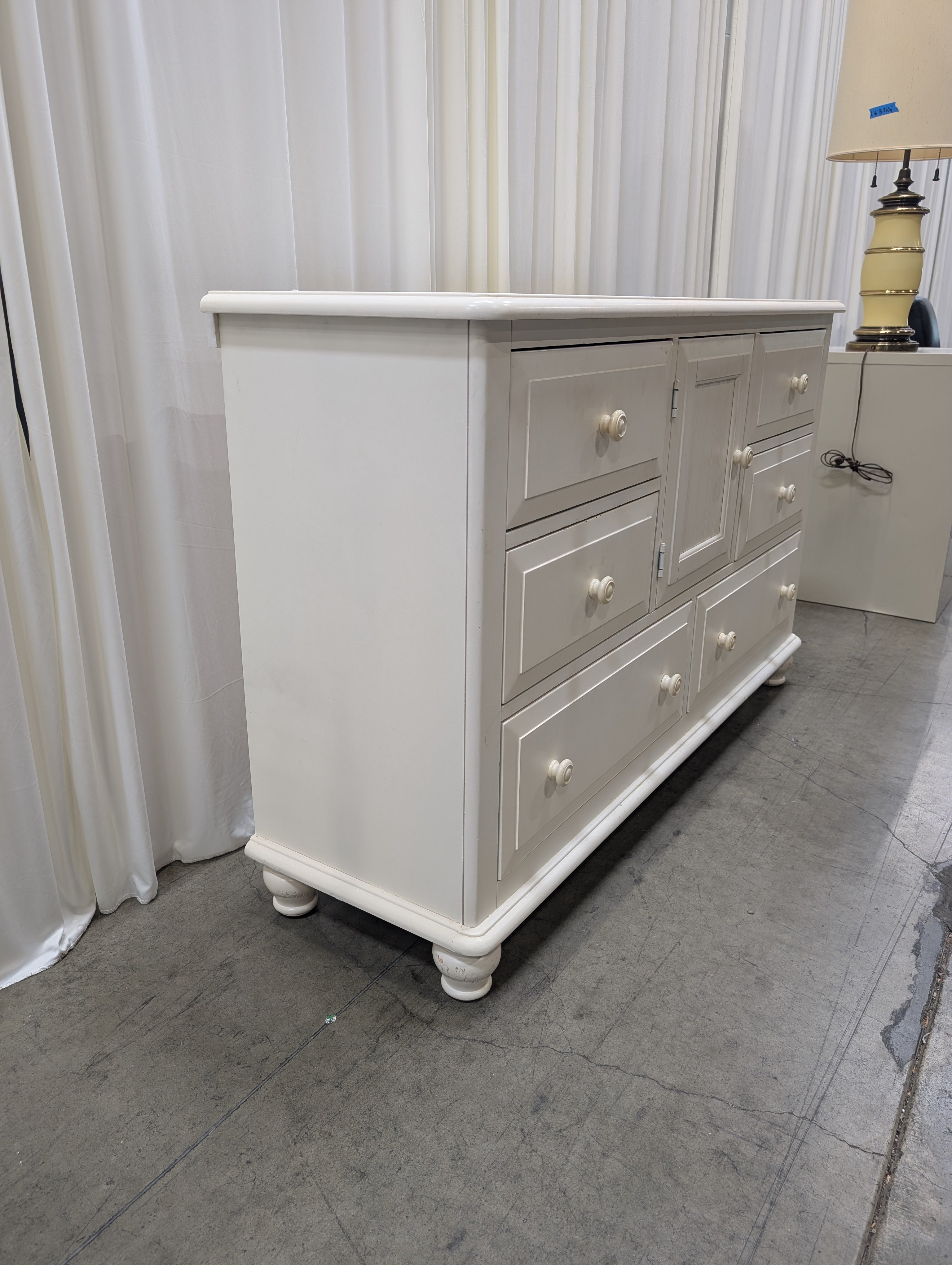 White Painted Wood Dresser