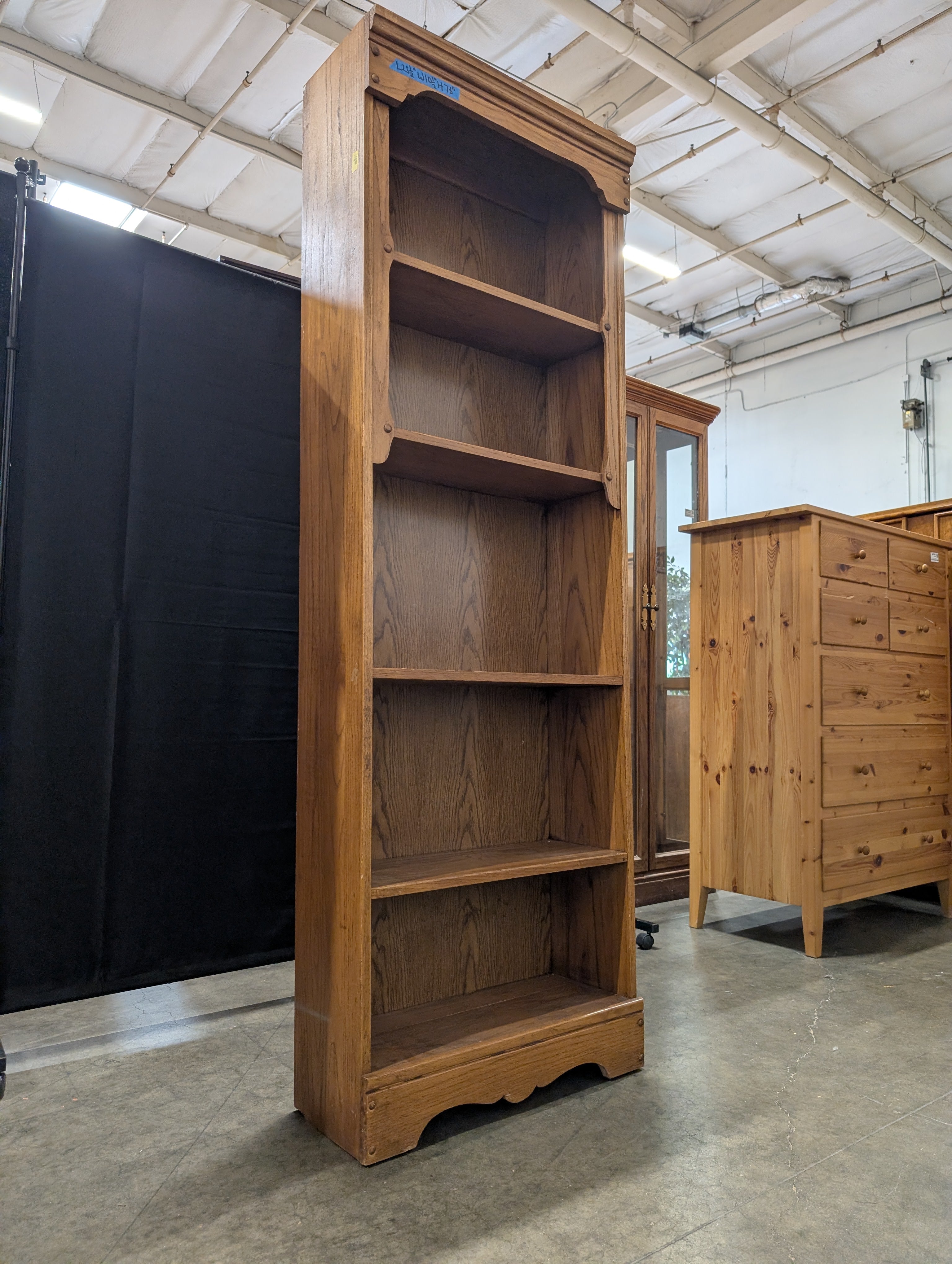 Tall Wood Grain Storage Unit