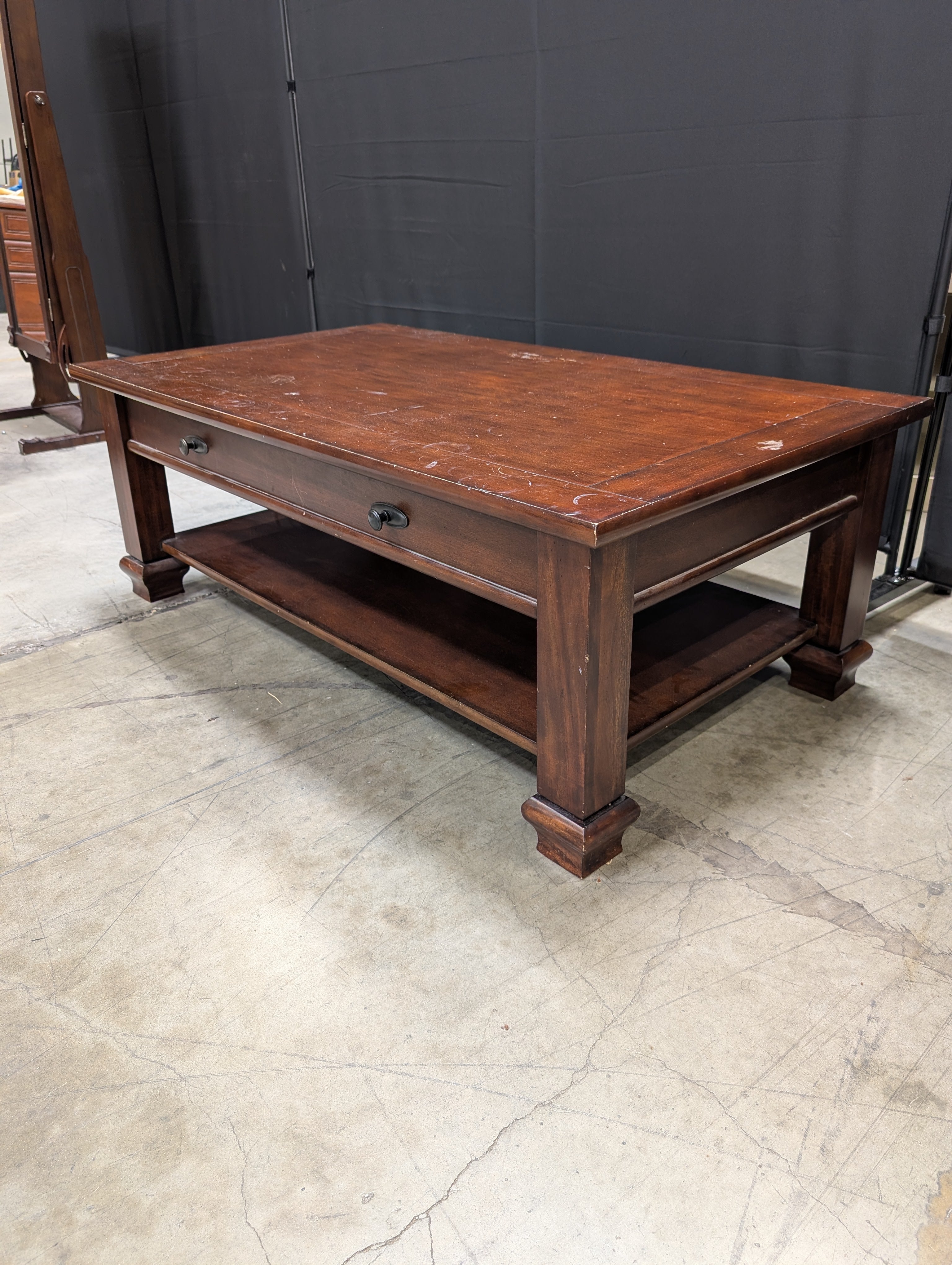 Dark Wood Ledgends Furniture coffee Table