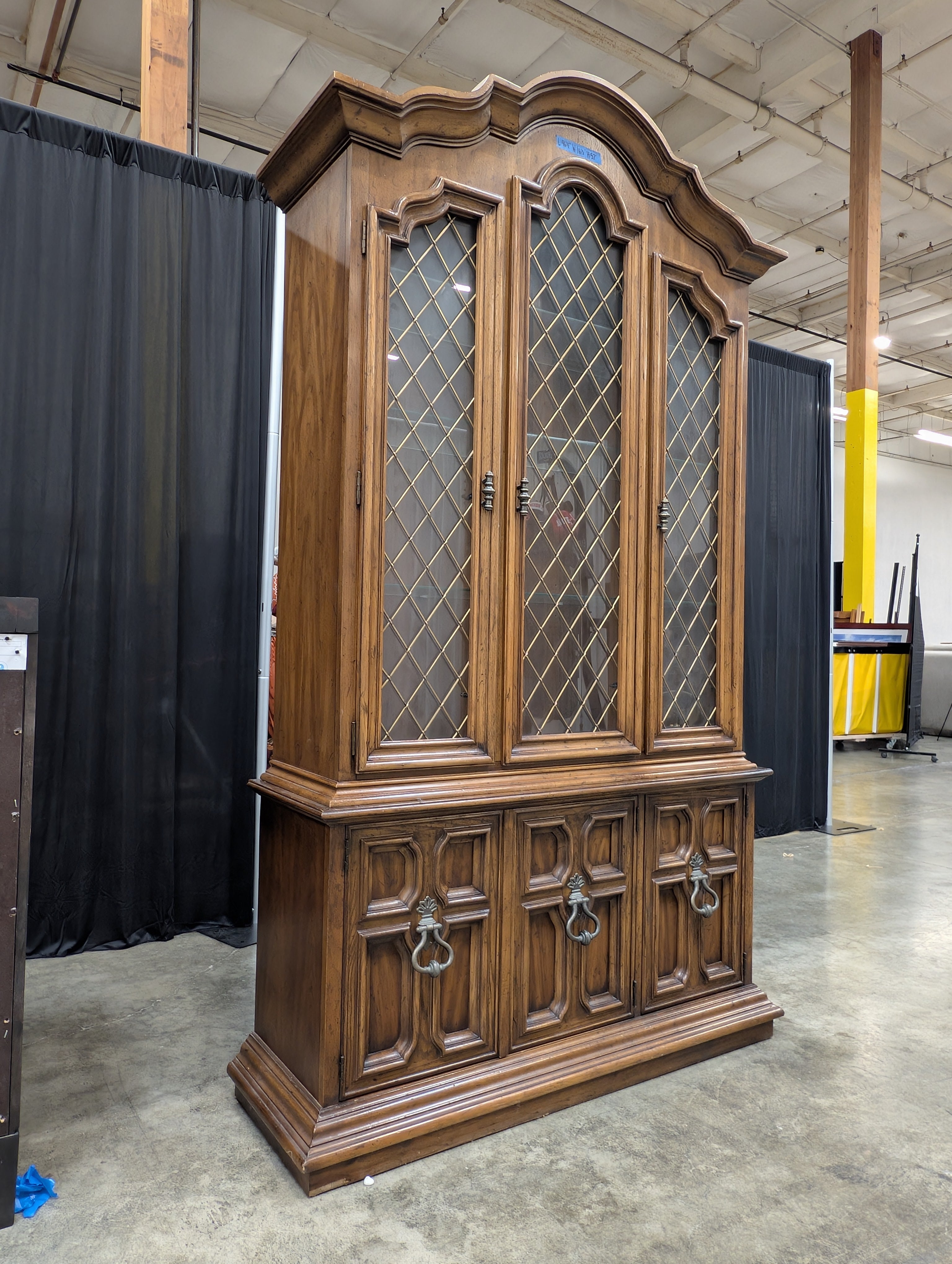 Drexel Traditional Wood China Cabinet with Glass Doors