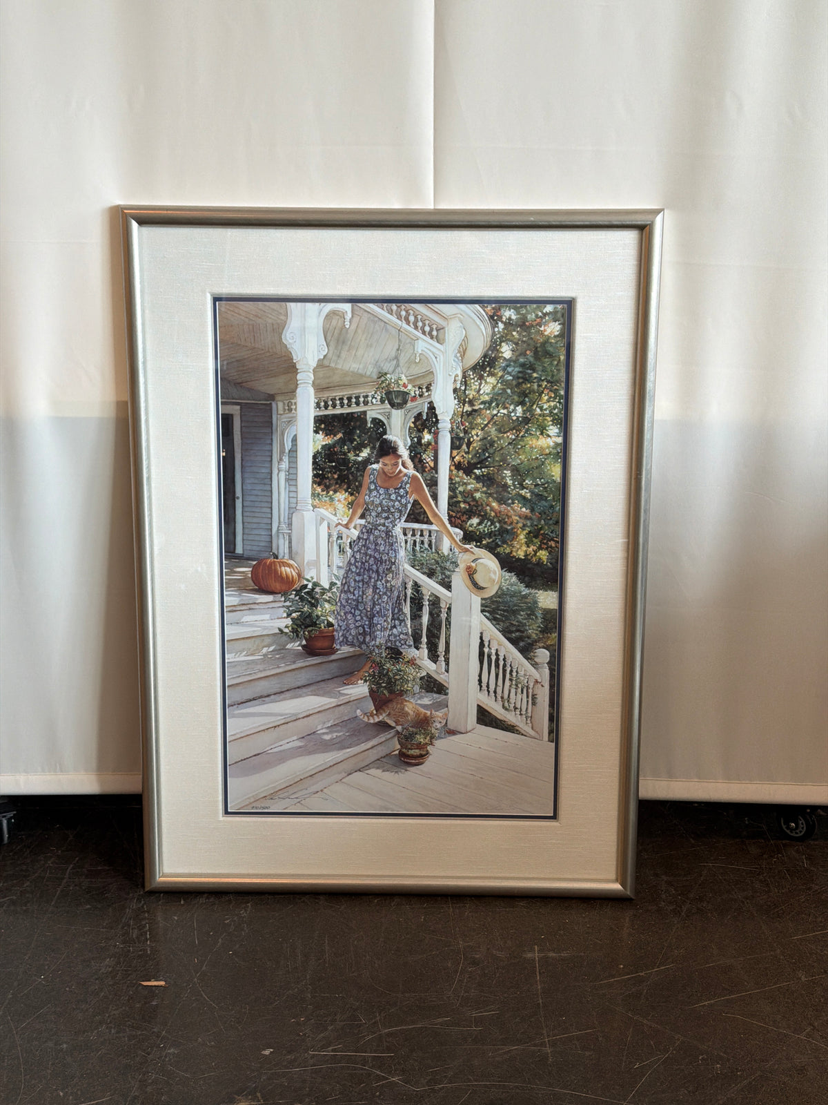 Steve Hanks Charming Porch Scene Framed Wall Art Print 970/1500