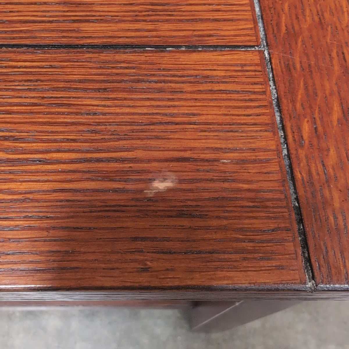 Cherry Tone Wood Coffee Table with Storage Shelf