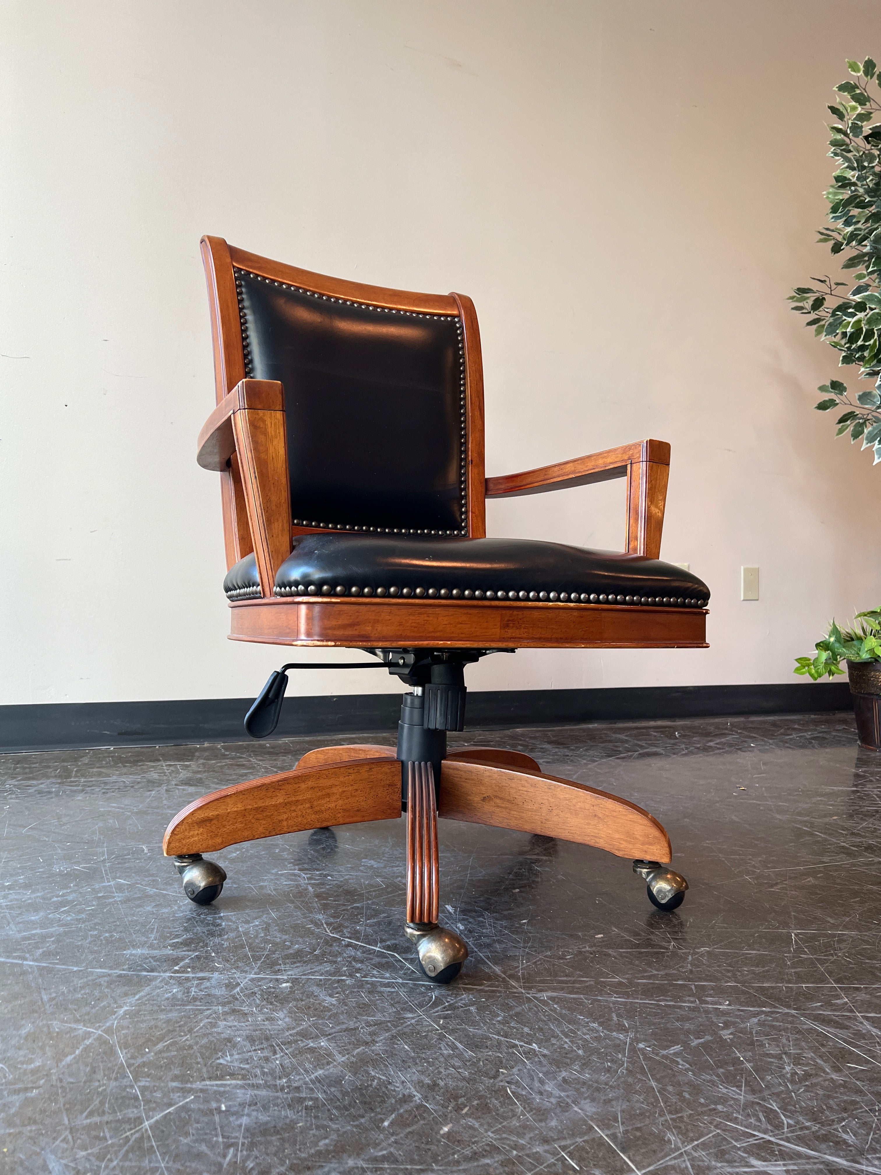 Bristol Court Leather Desk Chair by Riverside