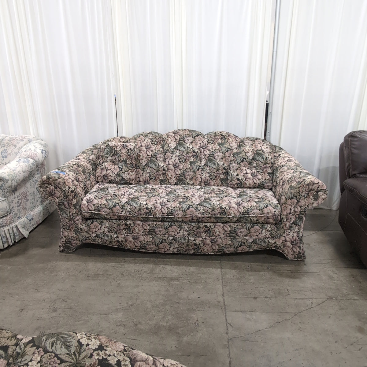 England CORSAIR Multi-Color Floral Tapestry Couch
