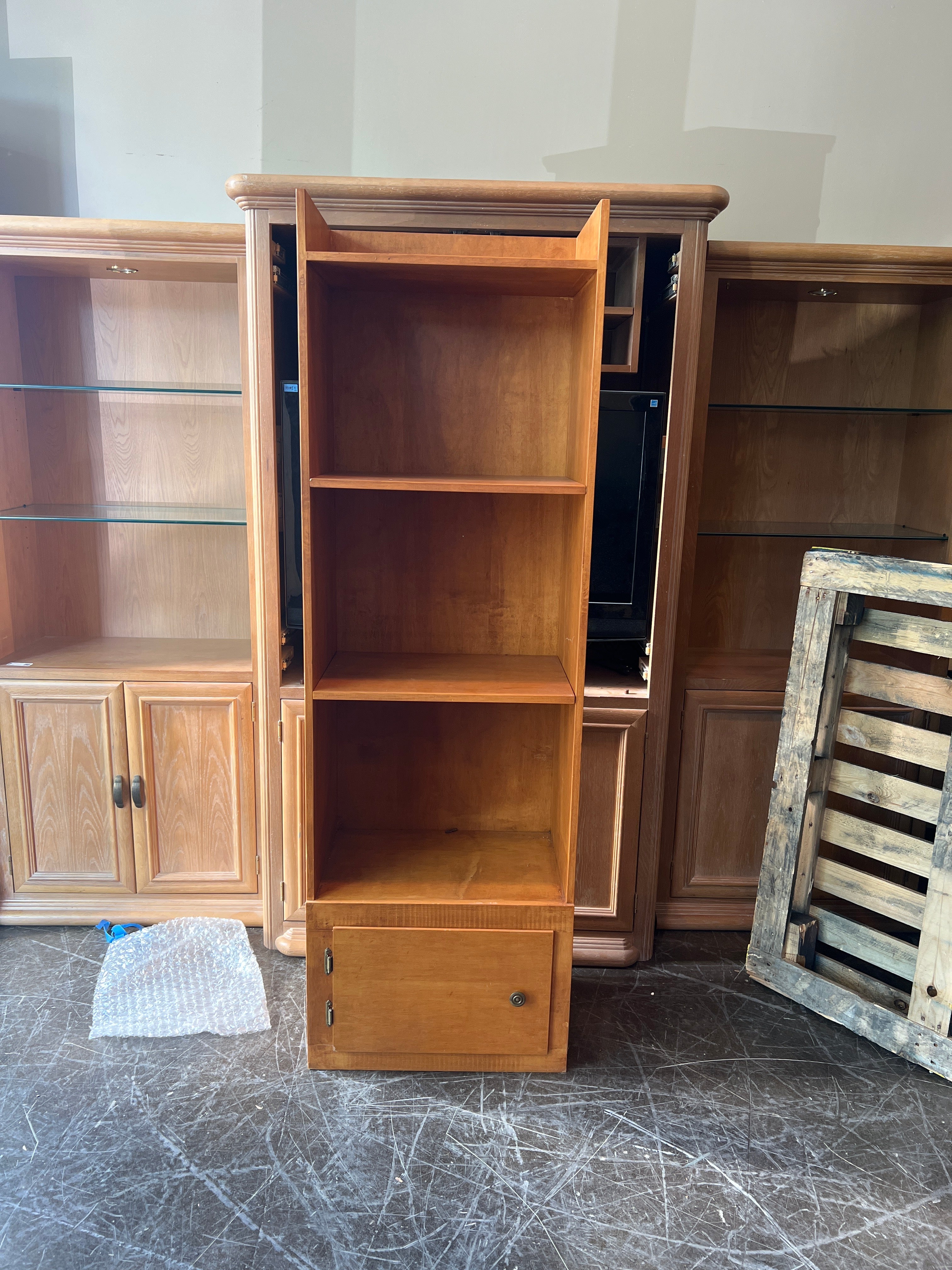 Oak Bookcase with Drawer