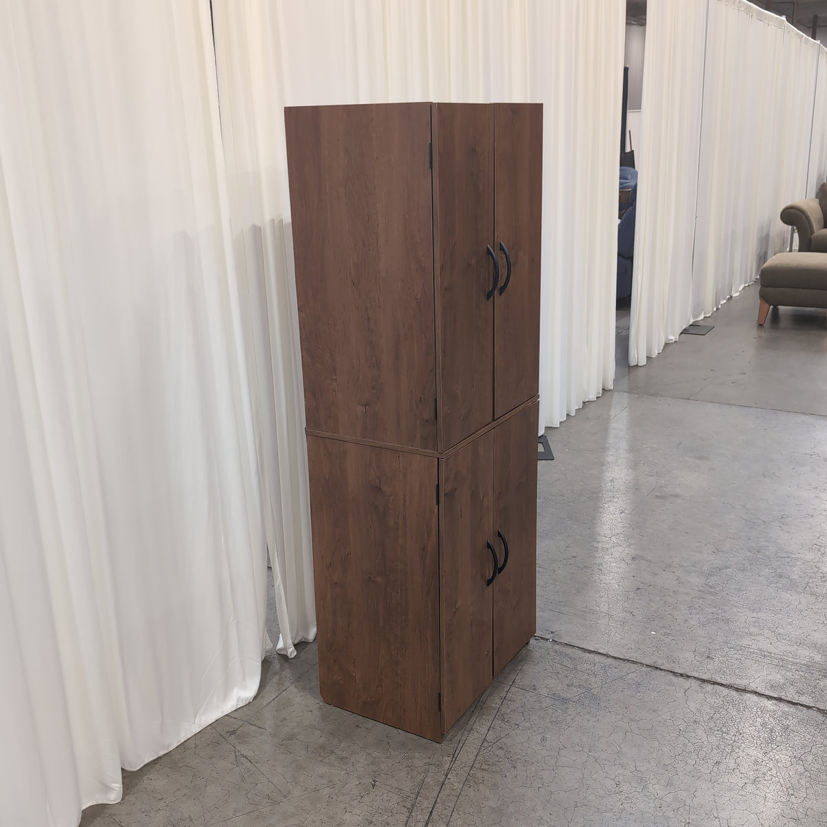 Cherry Tone Four-Door Storage Cabinet