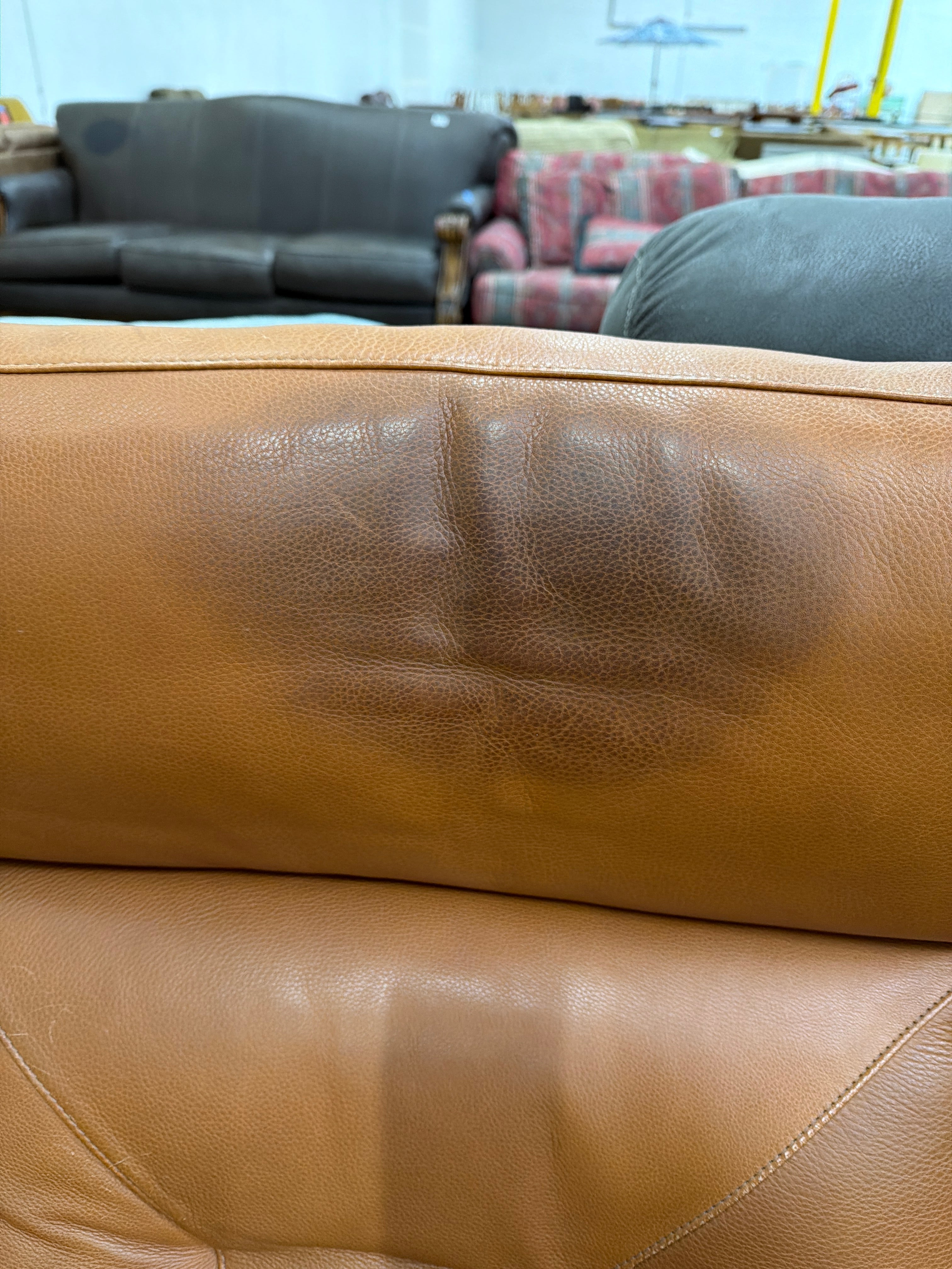 American Leather Gavin Recliner in Cognac Leather