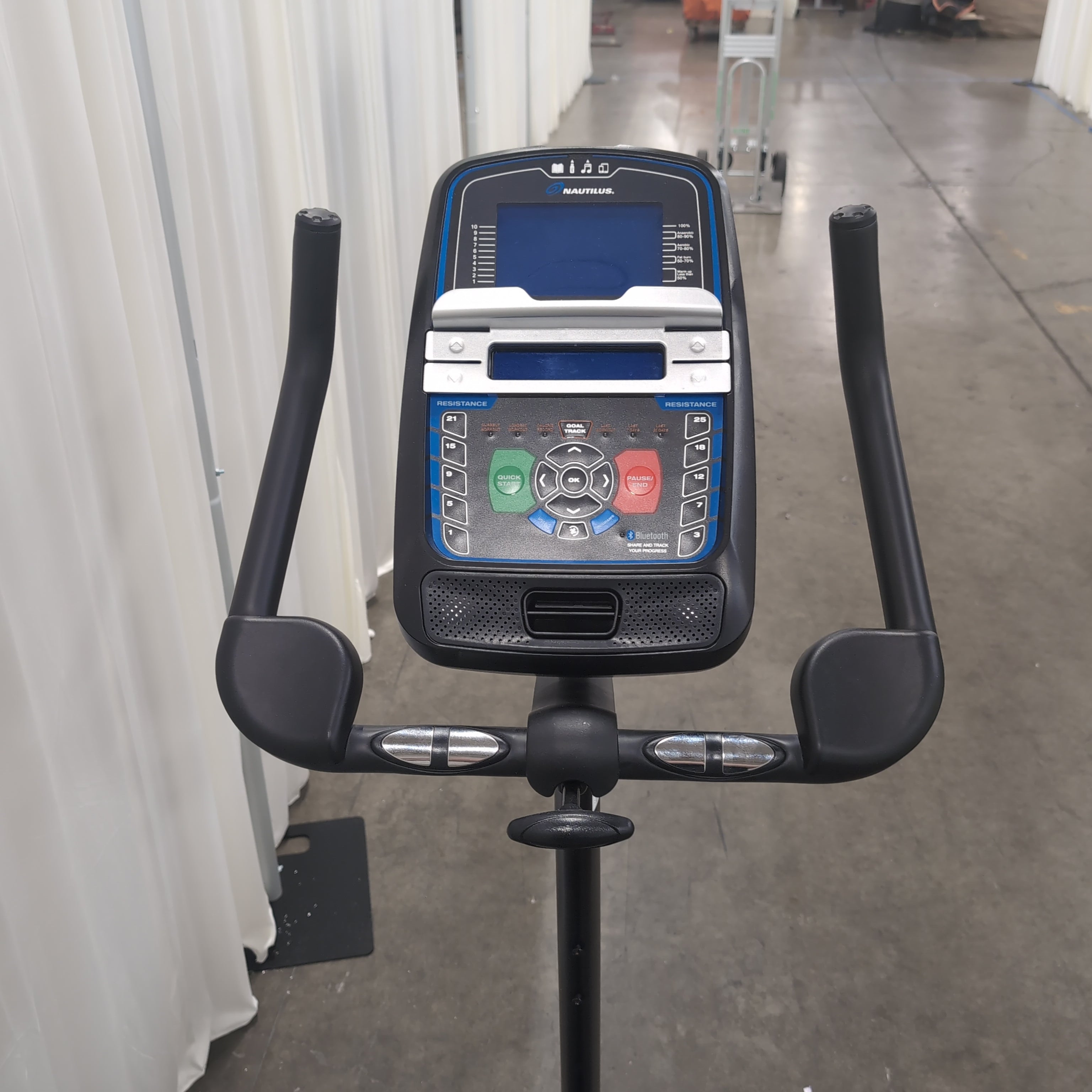Black Nautilus Adjustable Indoor Cycling Exercise Bike