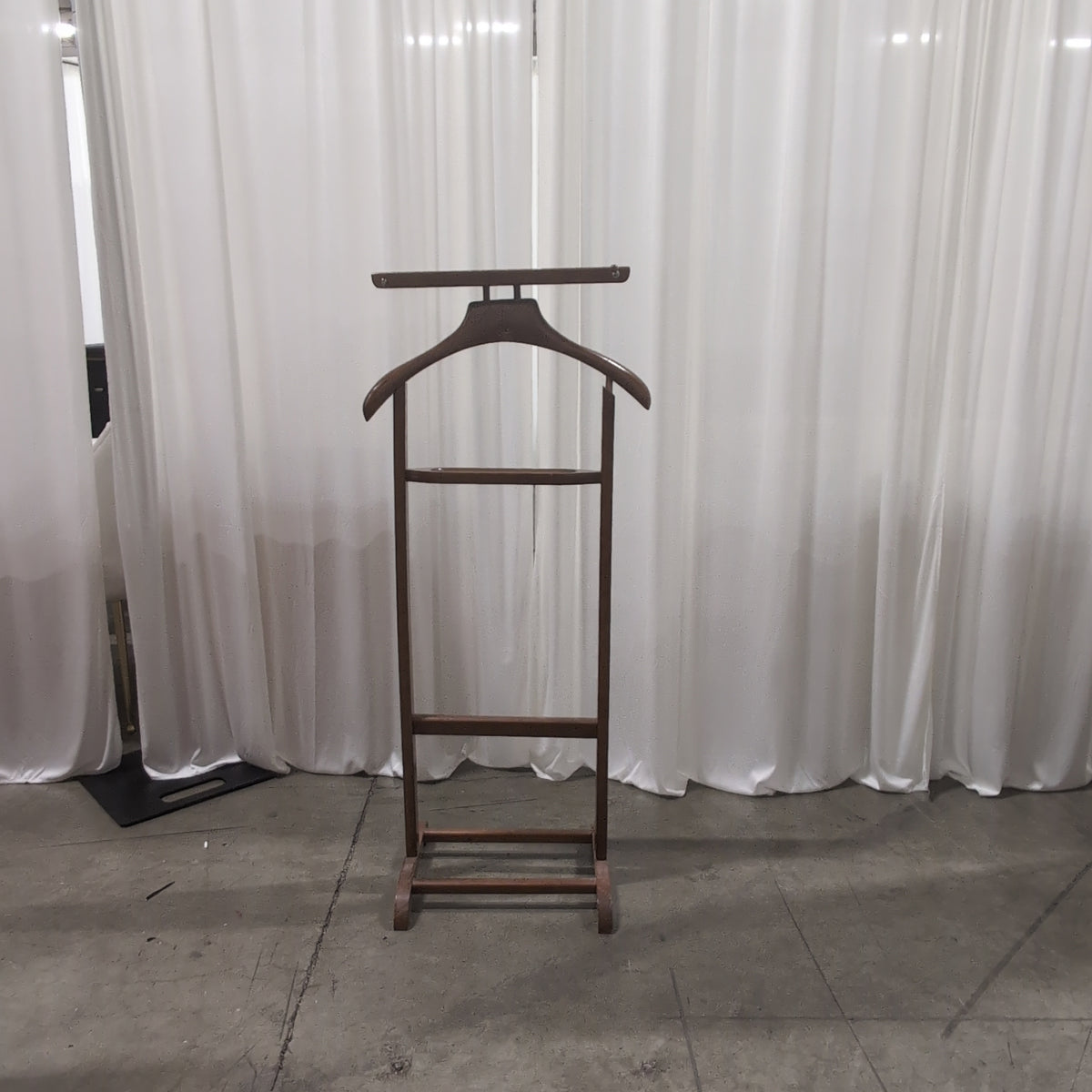 Classic Brown Wood Valet Stand