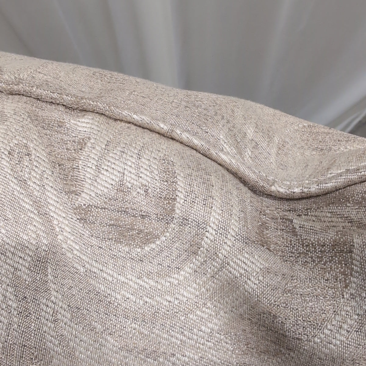 Traditional Beige Damask Pattern Couch