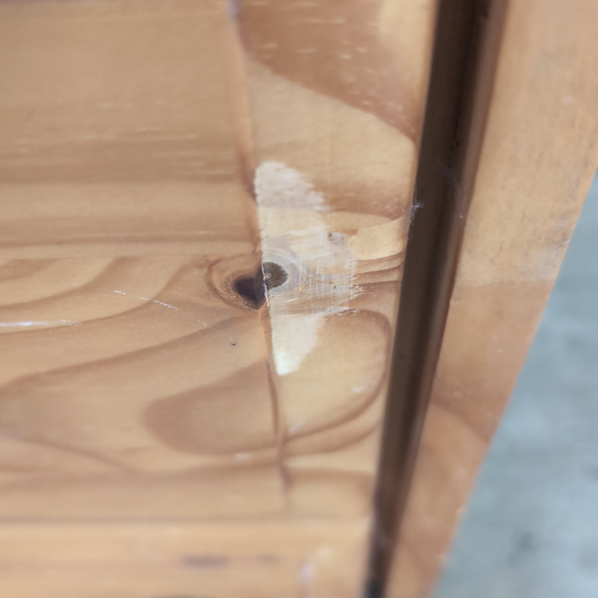 Honey Pine Wood Single Drawer Nightstand