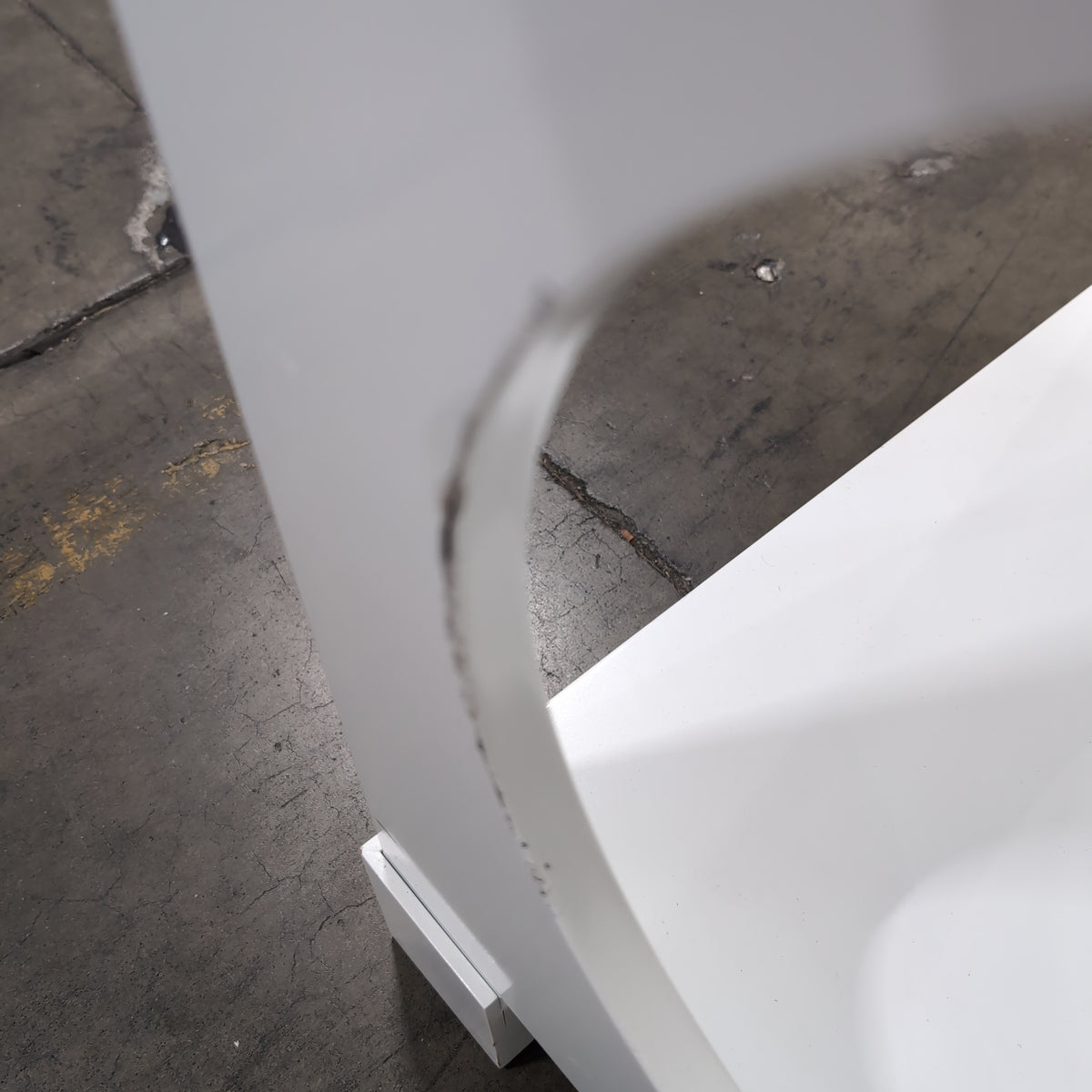 Modern White Square End Table with Storage Shelf