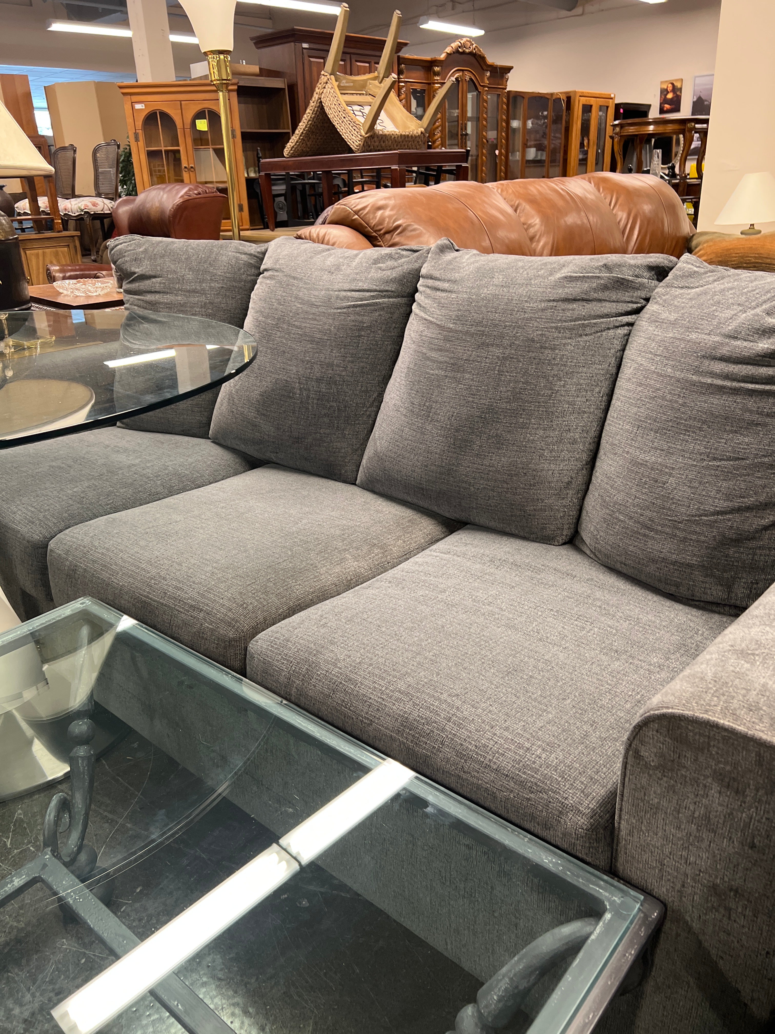 Gray Ashley Love Seat