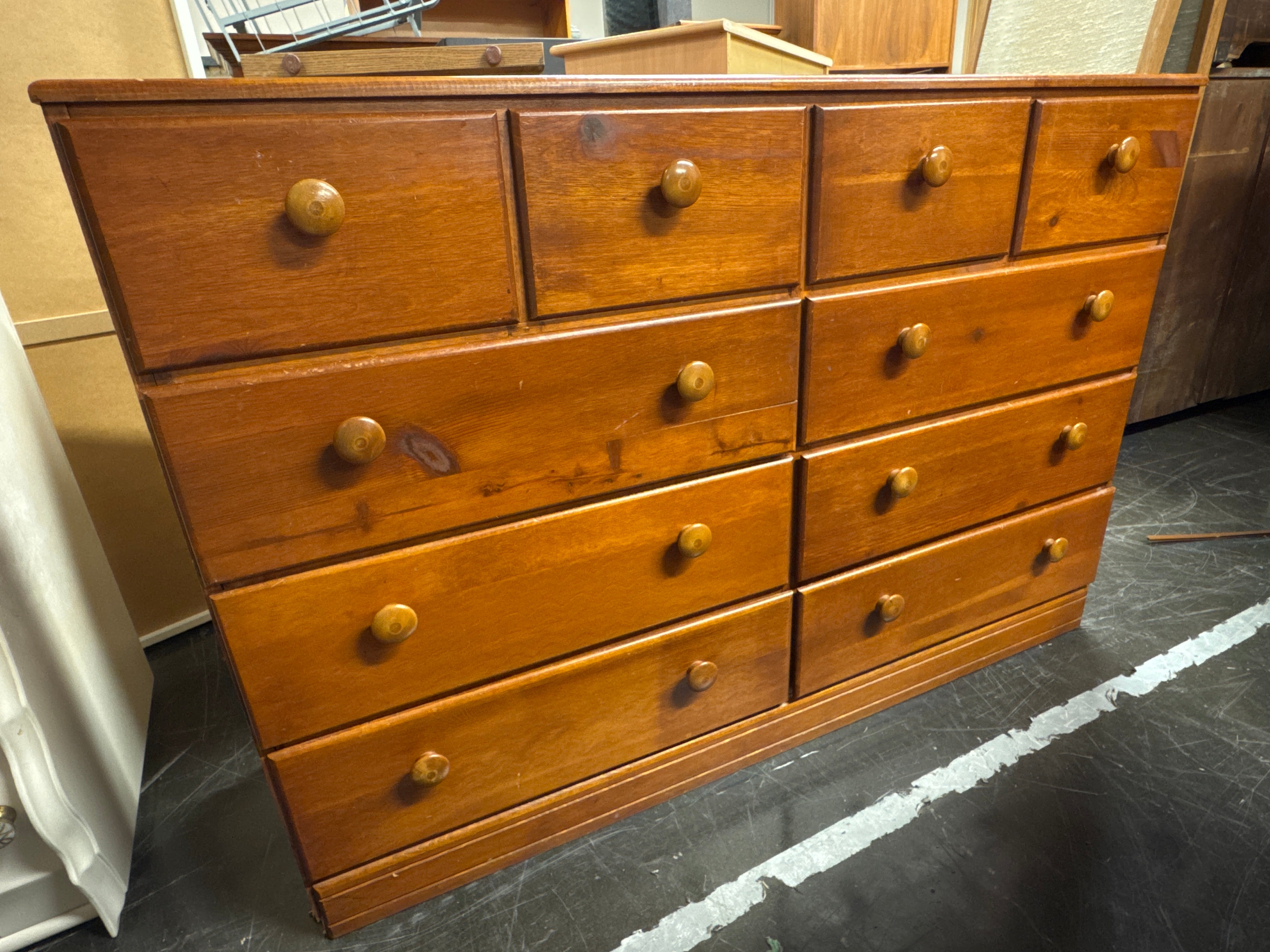 Rustic Brown Wooden Chest of Drawers