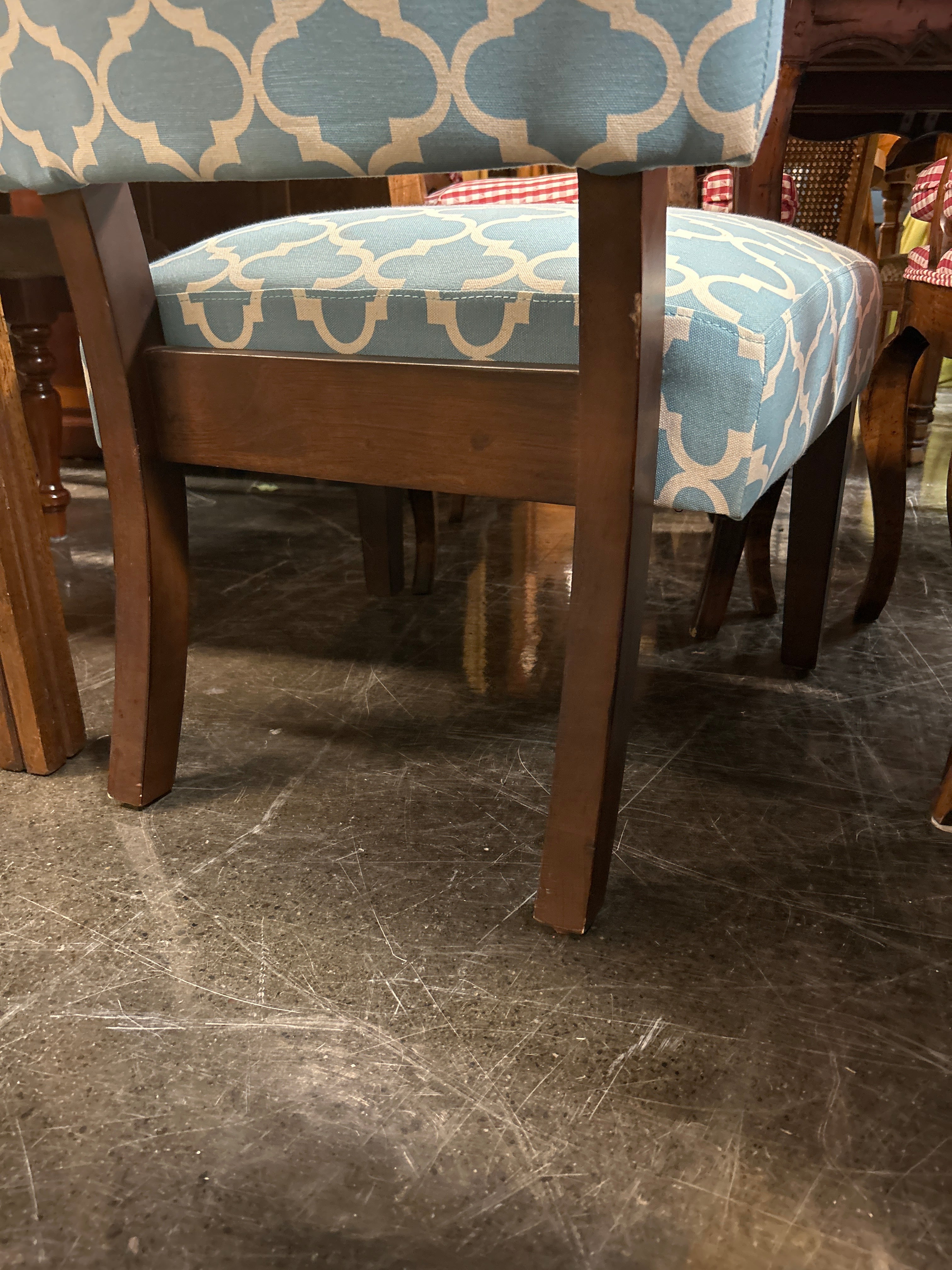 Blue Accent Occasional Chair