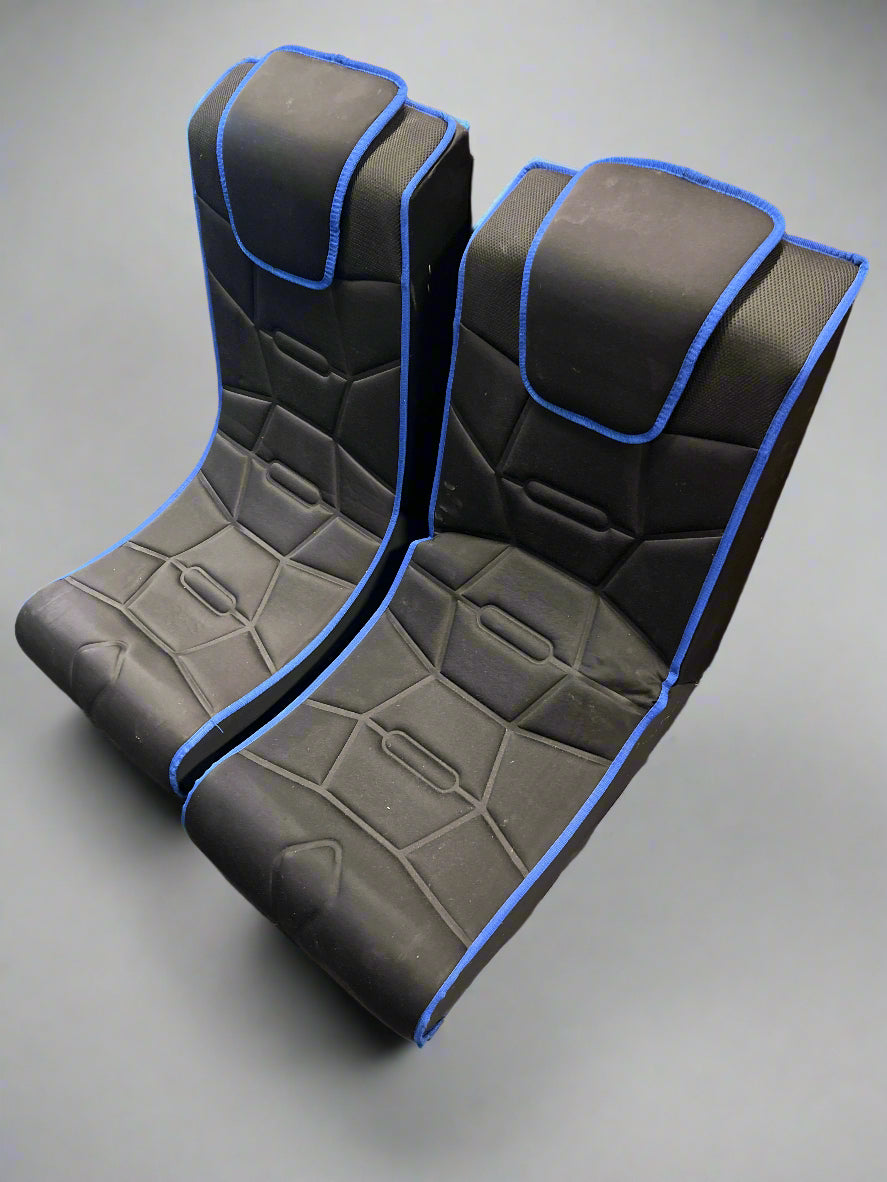 Damage: Black & Blue Gaming Floor Rocker Chair