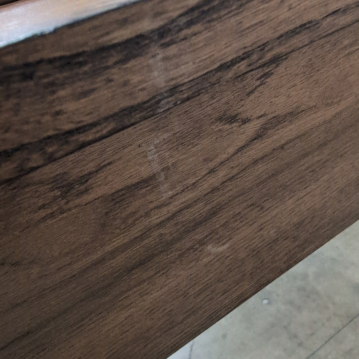 Classic Brown Wood Desk with Two Drawers