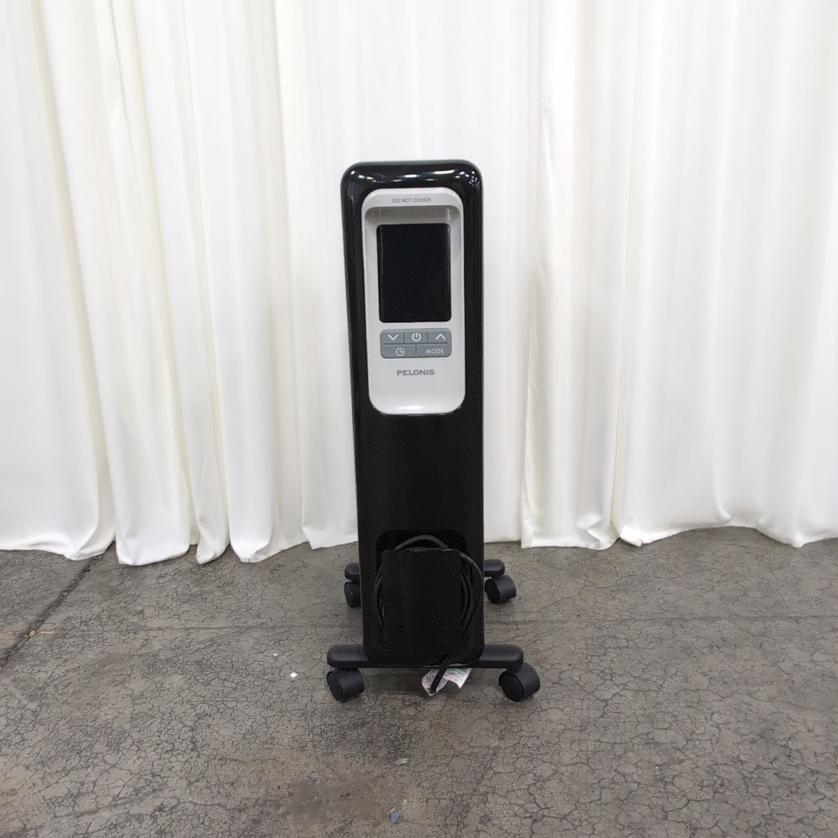 Pelonis Black Oil-Filled Space Heater with Digital Controls