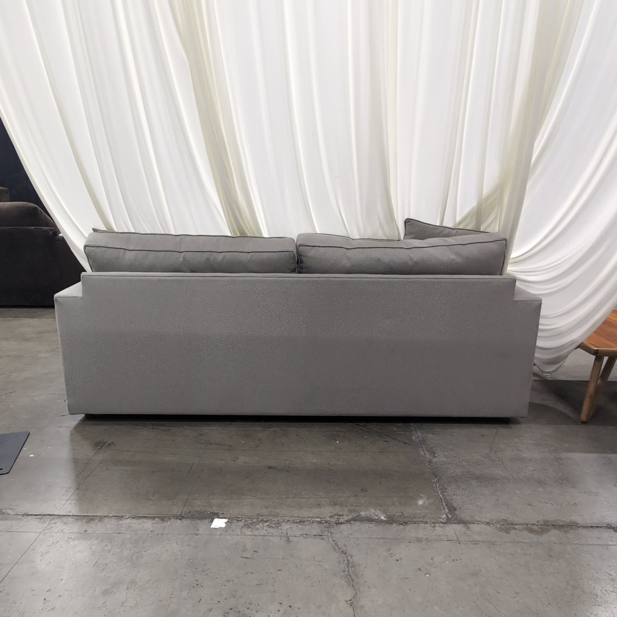 Contemporary Light Tan Fabric Couch