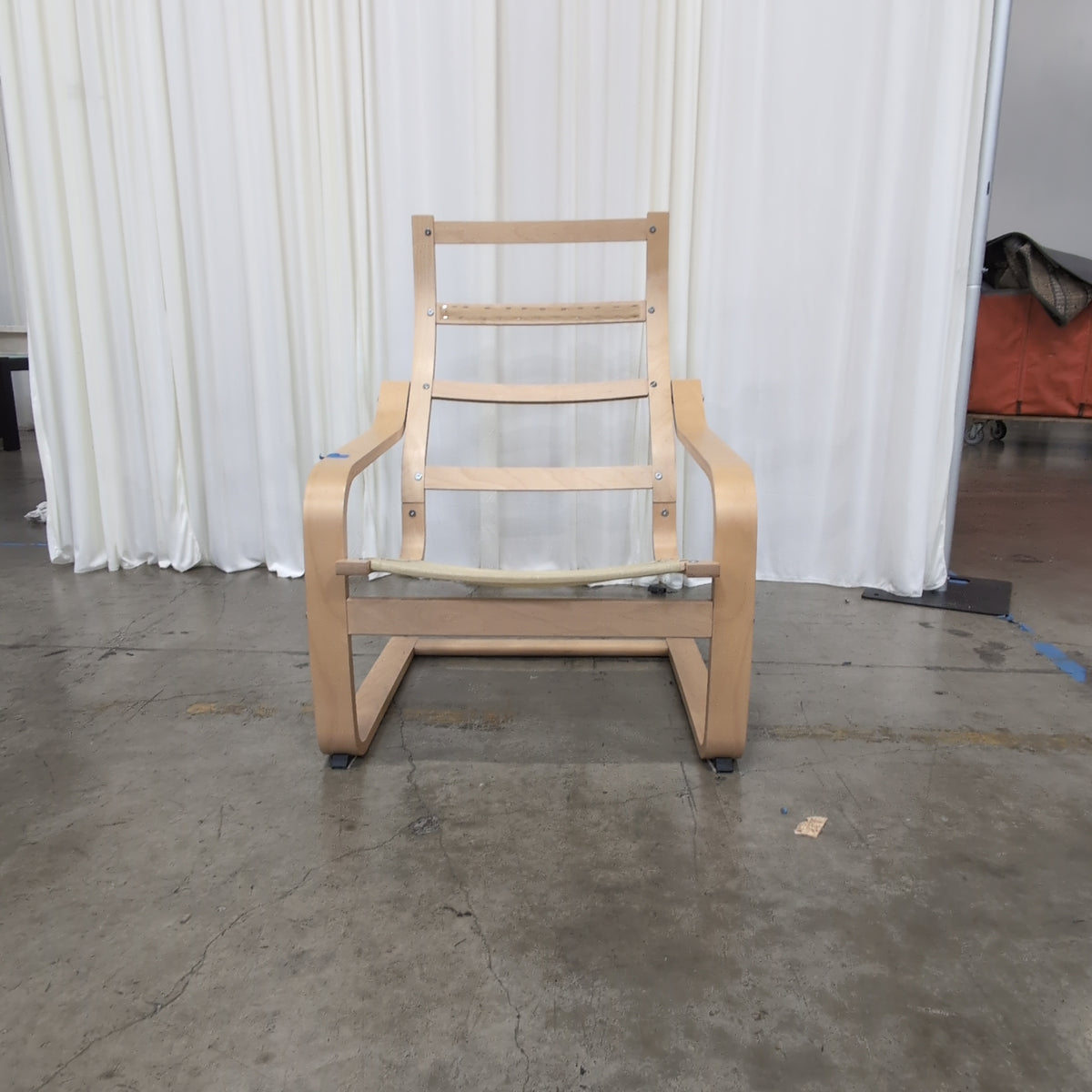 Bentwood Frame High-Back Lounge Chair
