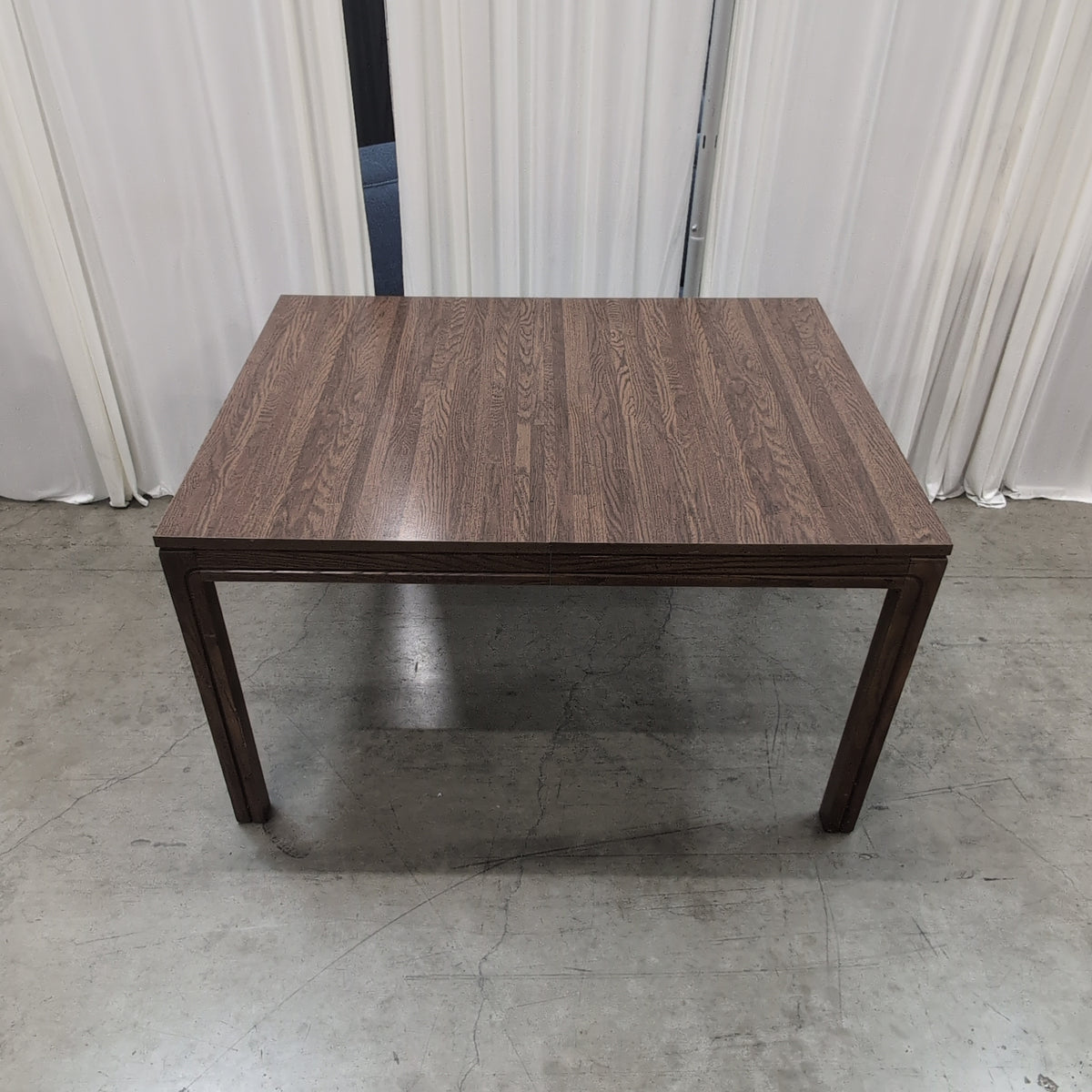 Rectangular Dark Wood Grain Dining Table