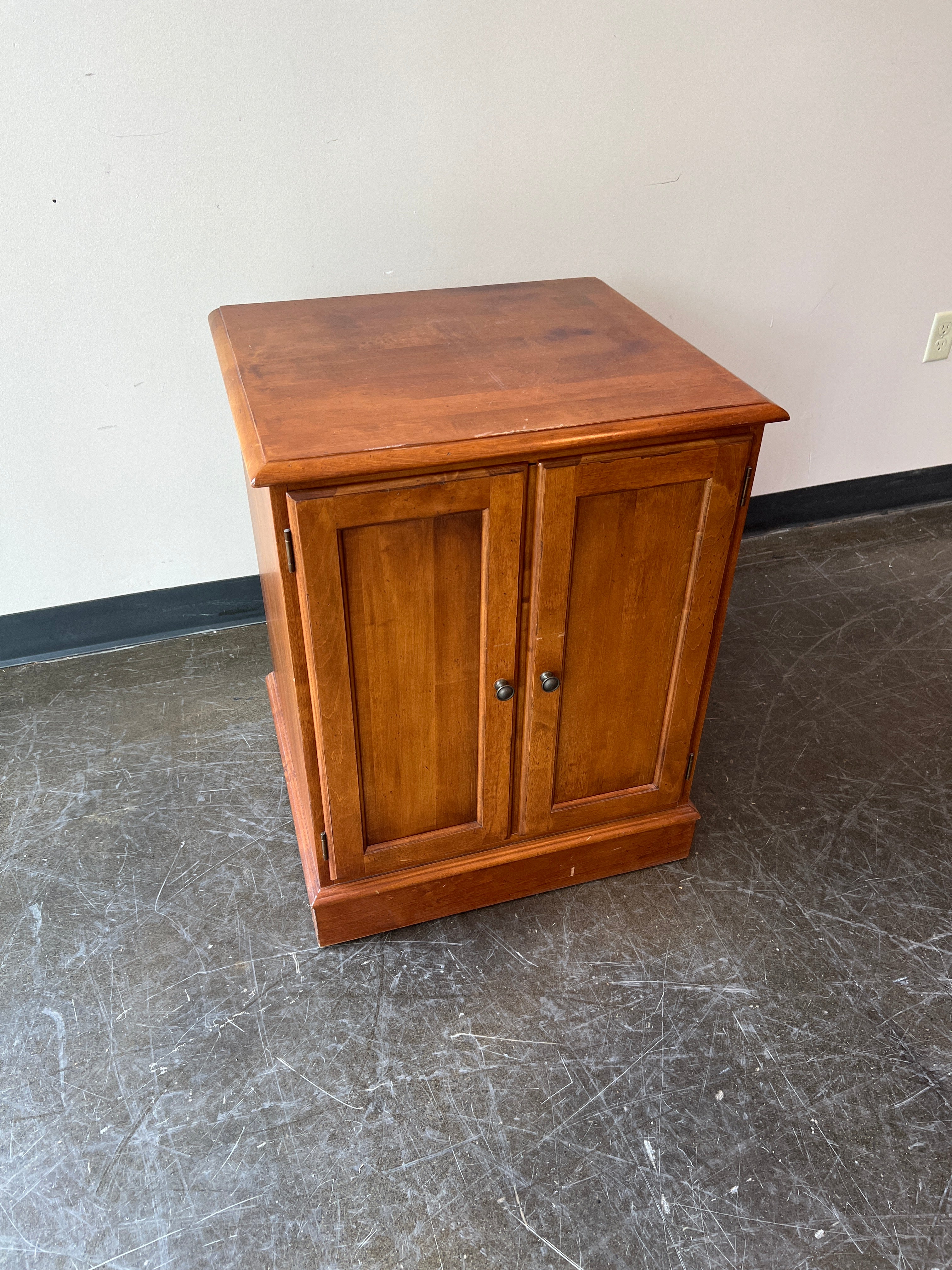 Ethan Allen Rich Brown Hardwood Office Cabinet